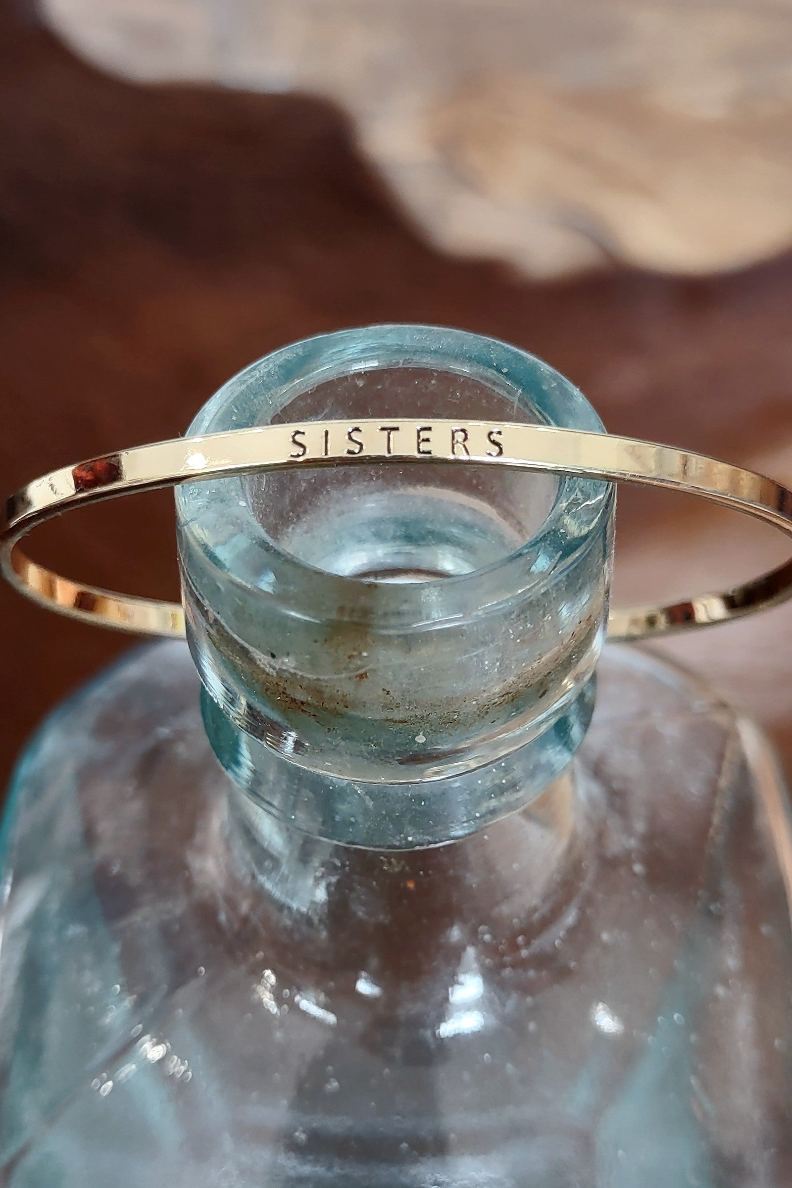 Sisters Gold Bangle Bracelet