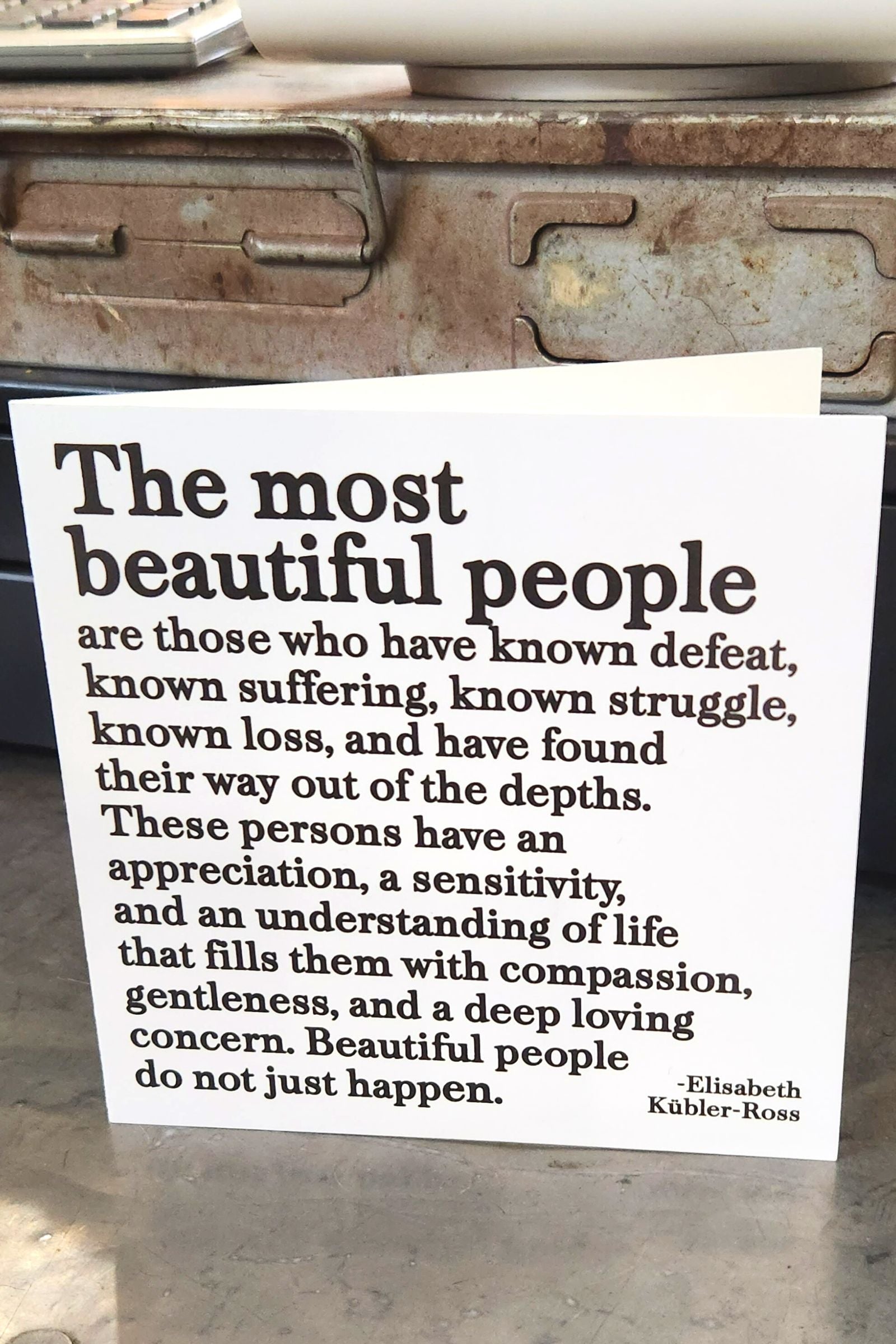 The Most Beautiful People Inspirational Card
