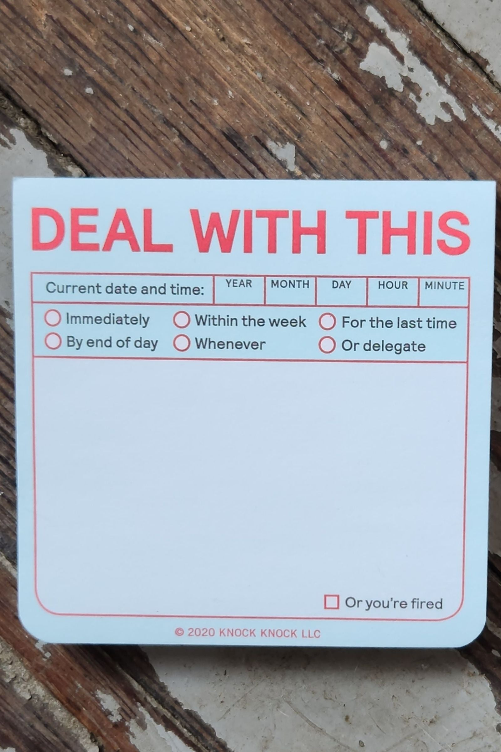 Deal With This Sticky Notes