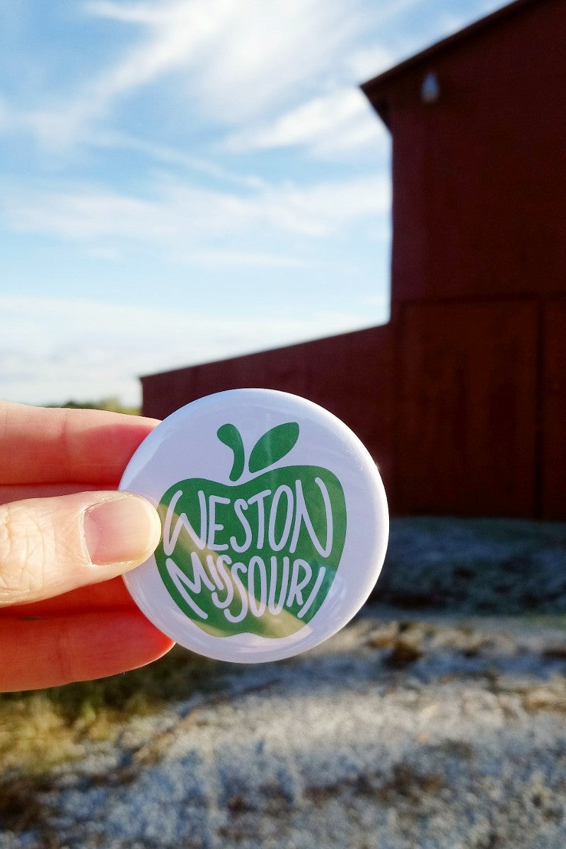 Weston Missouri Apple Green & White Magnet