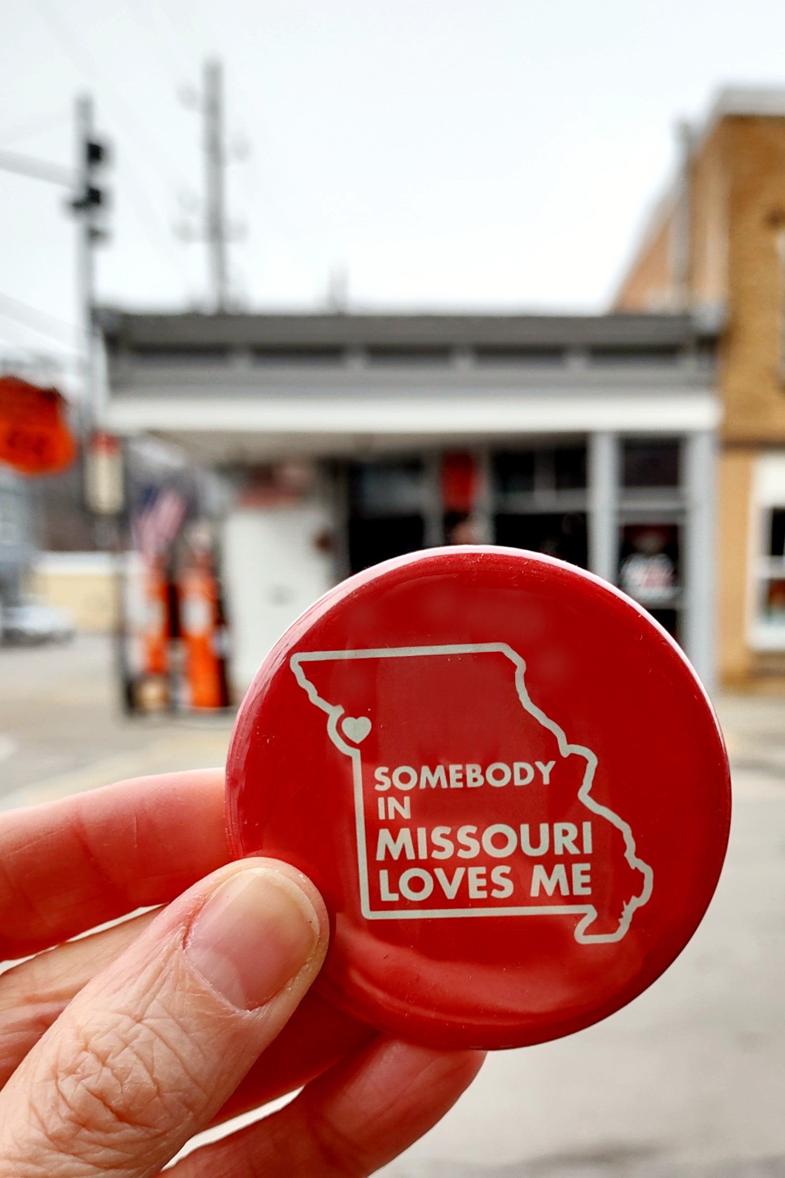 Somebody in Missouri Loves Me Red Magnet