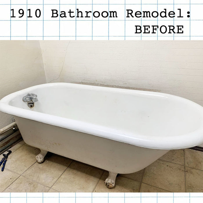 1910 Bathroom Remodel: BEFORE