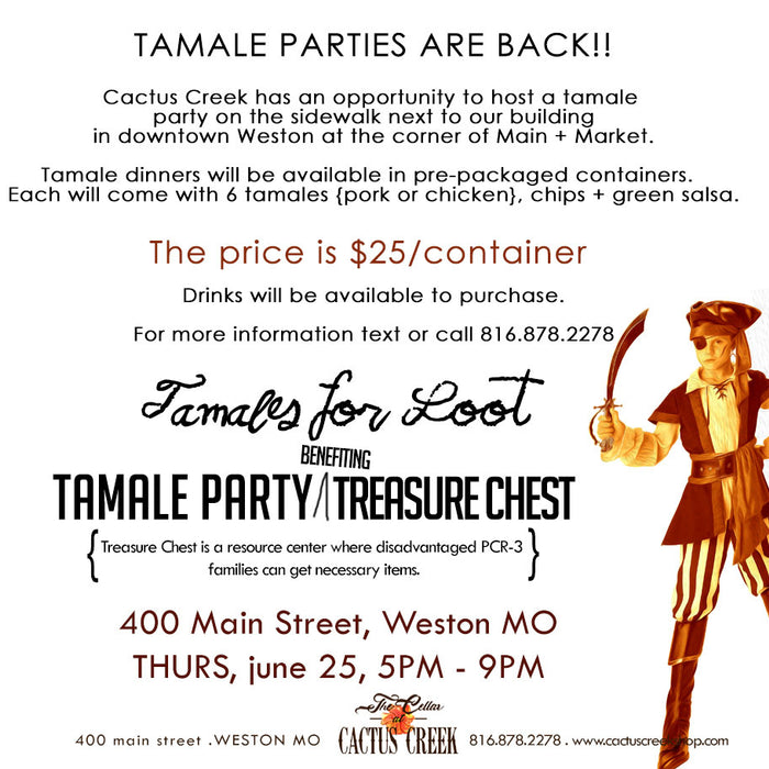 Tamale Party on the Sidewalk benefiting Treasure Chest - June 2020