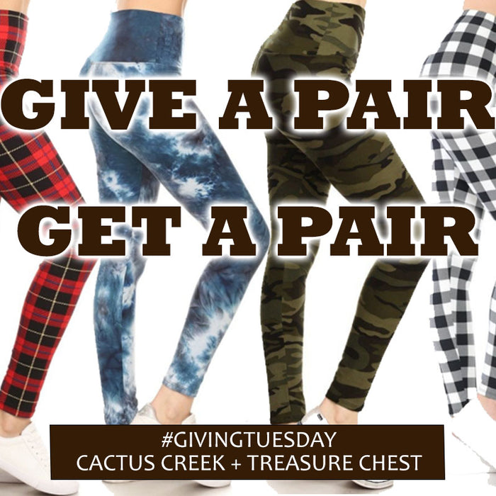 Giving Tuesday 2021 - Get a pair of LEGGINGS - Give a pair of LEGGINGS