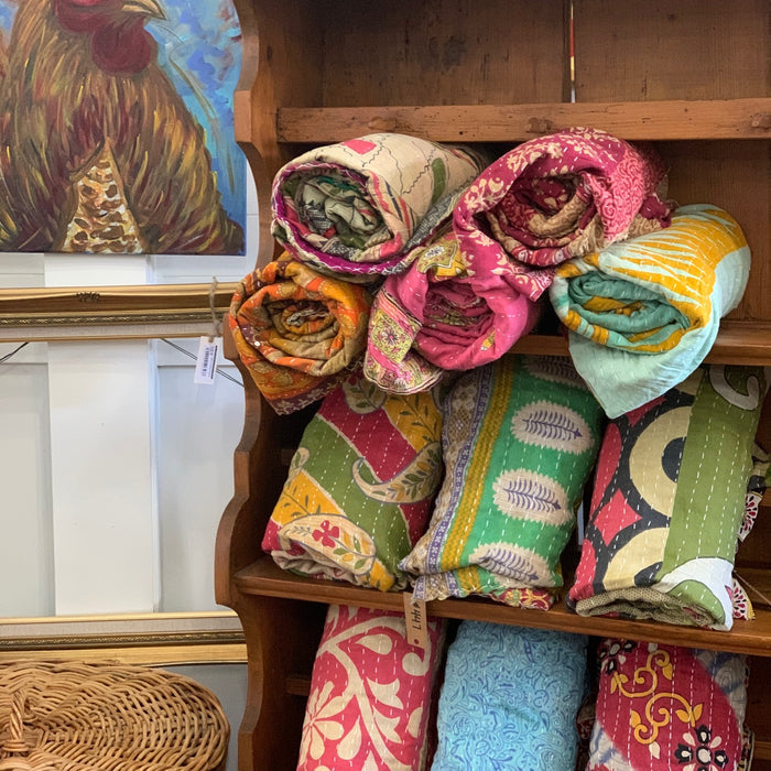 New Selection of Kantha Sari Blankets just arrived!!