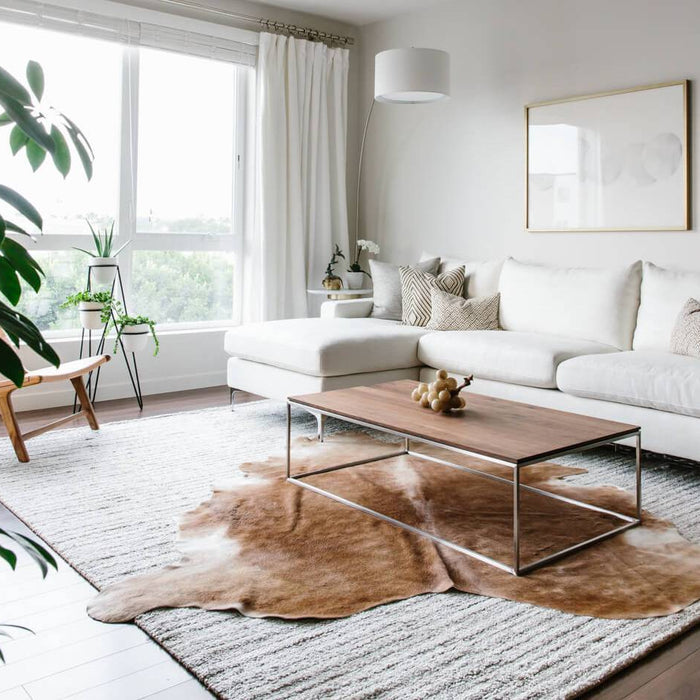 How to Layer Cowhide Rugs
