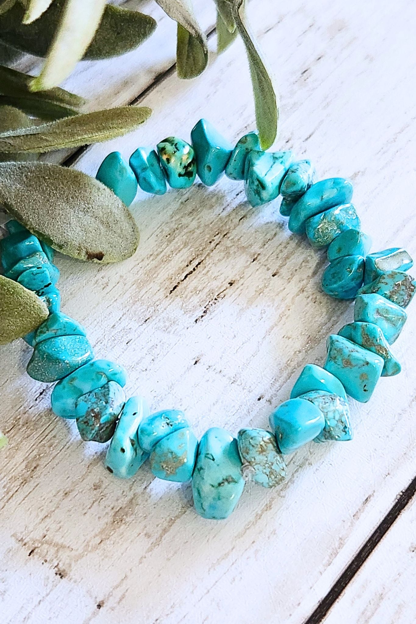 Pacifica Turquoise Stone Stretch Bracelet