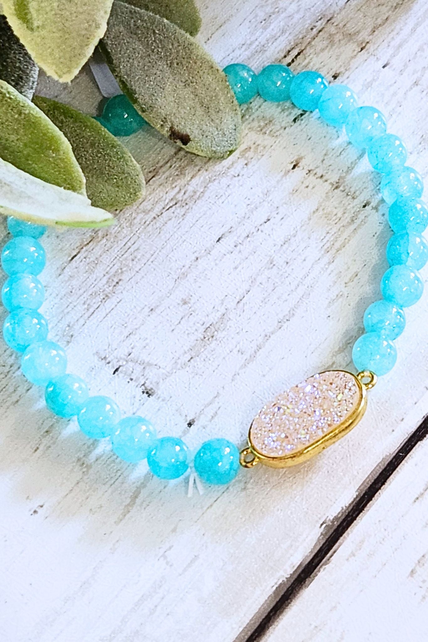 Pacifica Turquoise Stone Stretch Bracelet
