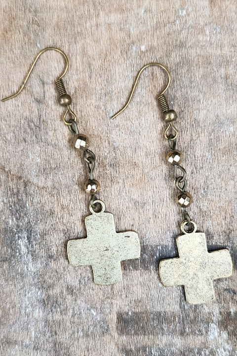Joan Cross Dangle Earrings