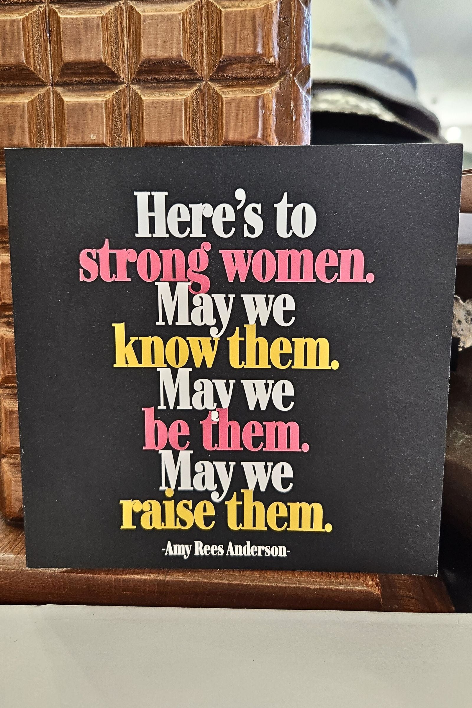 Here's to Strong Women Inspirational Card