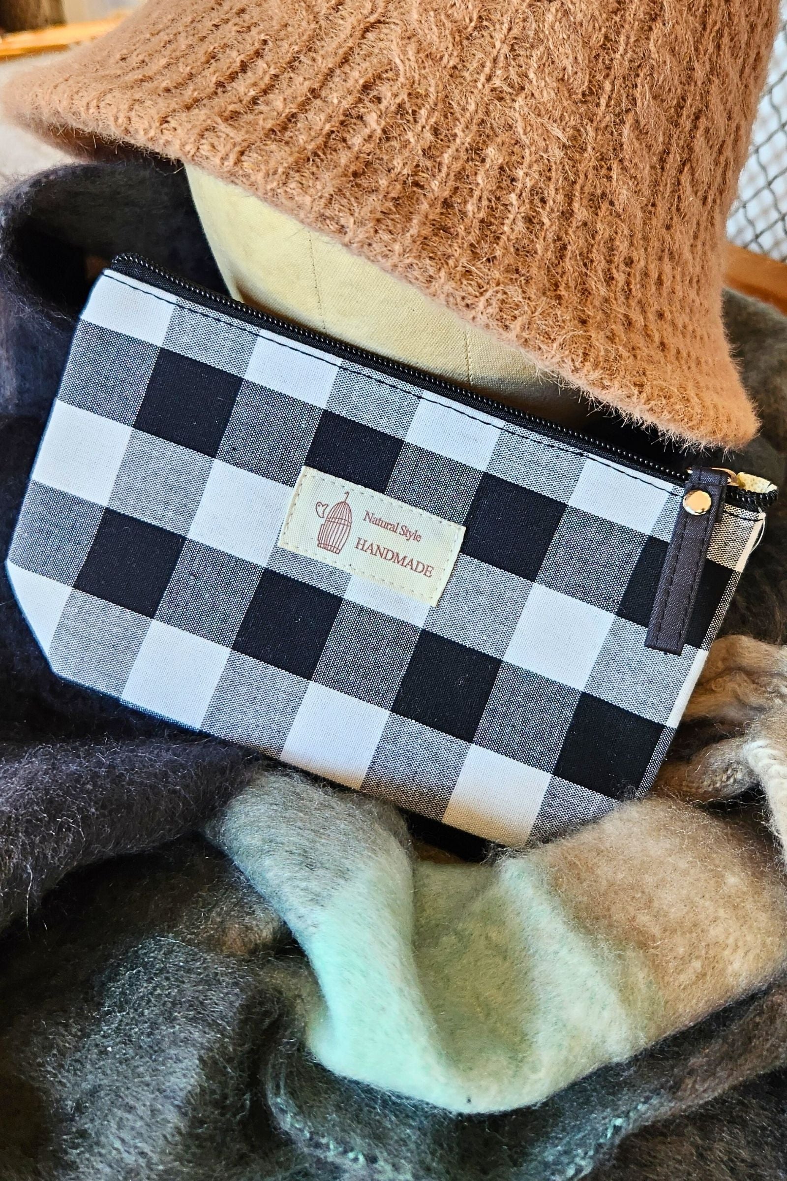 Buffalo Plaid Zipper Pouch