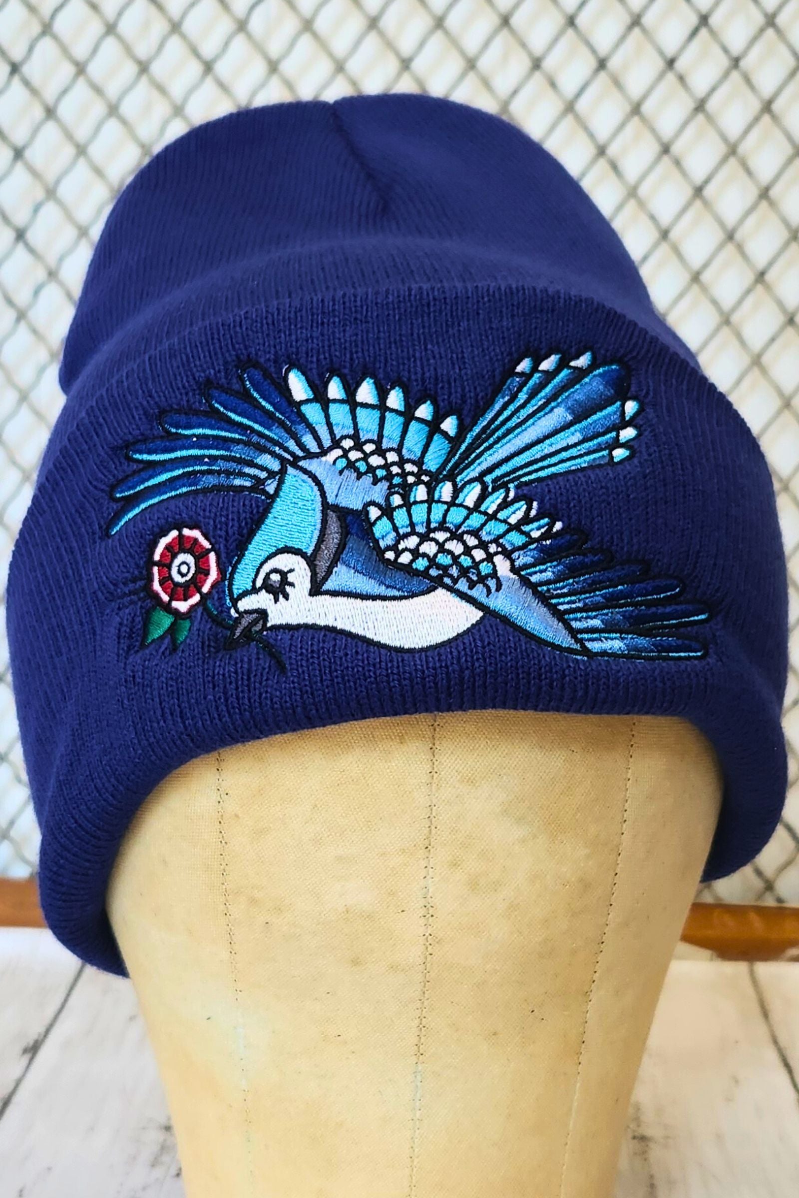 Soaring Blue Jay Beanie