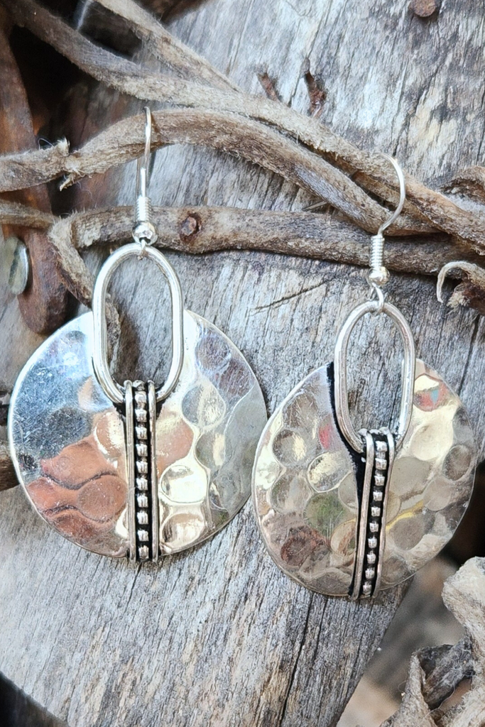 Avery Hammered Metal Earrings