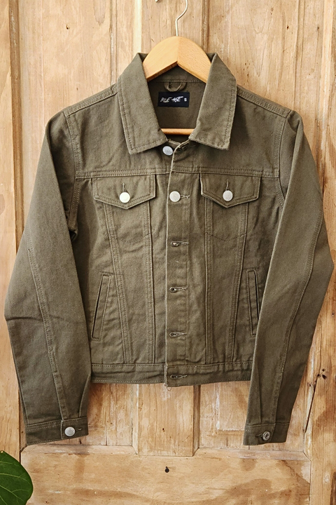 Classic Olive Denim Jacket