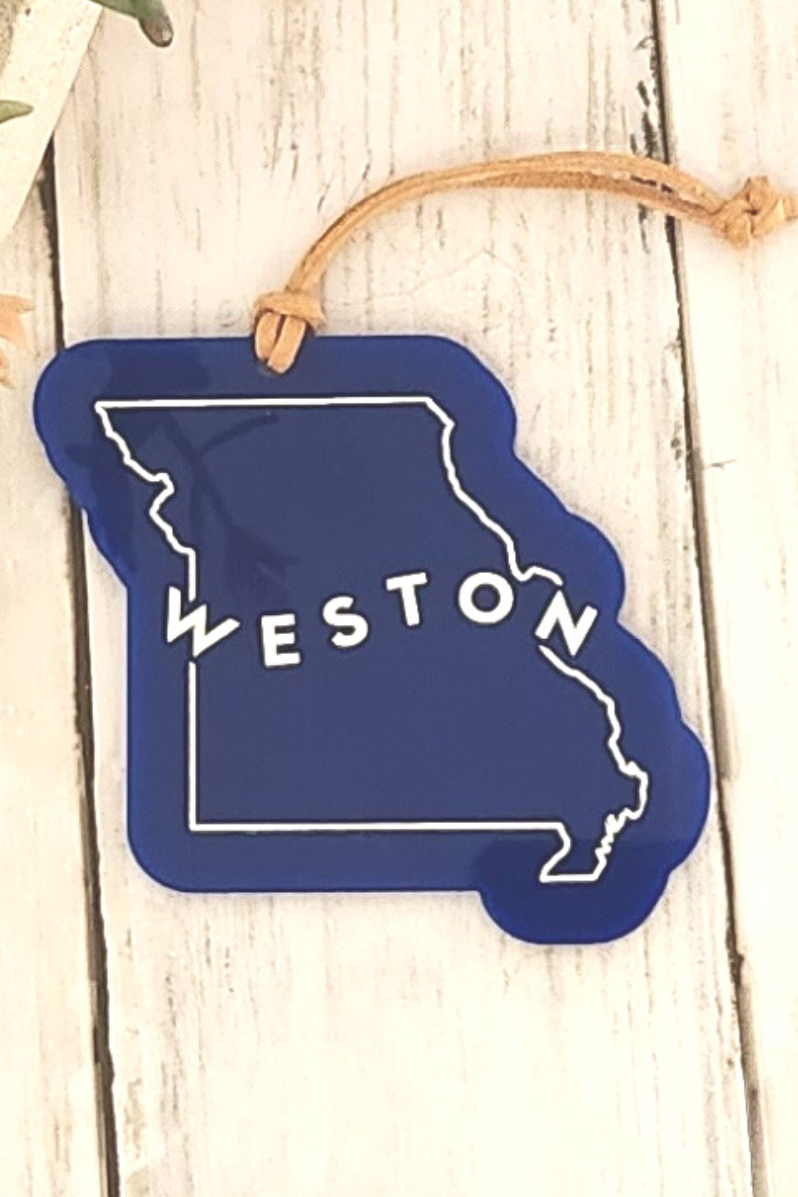 Royal Blue Weston Acrylic Ornament