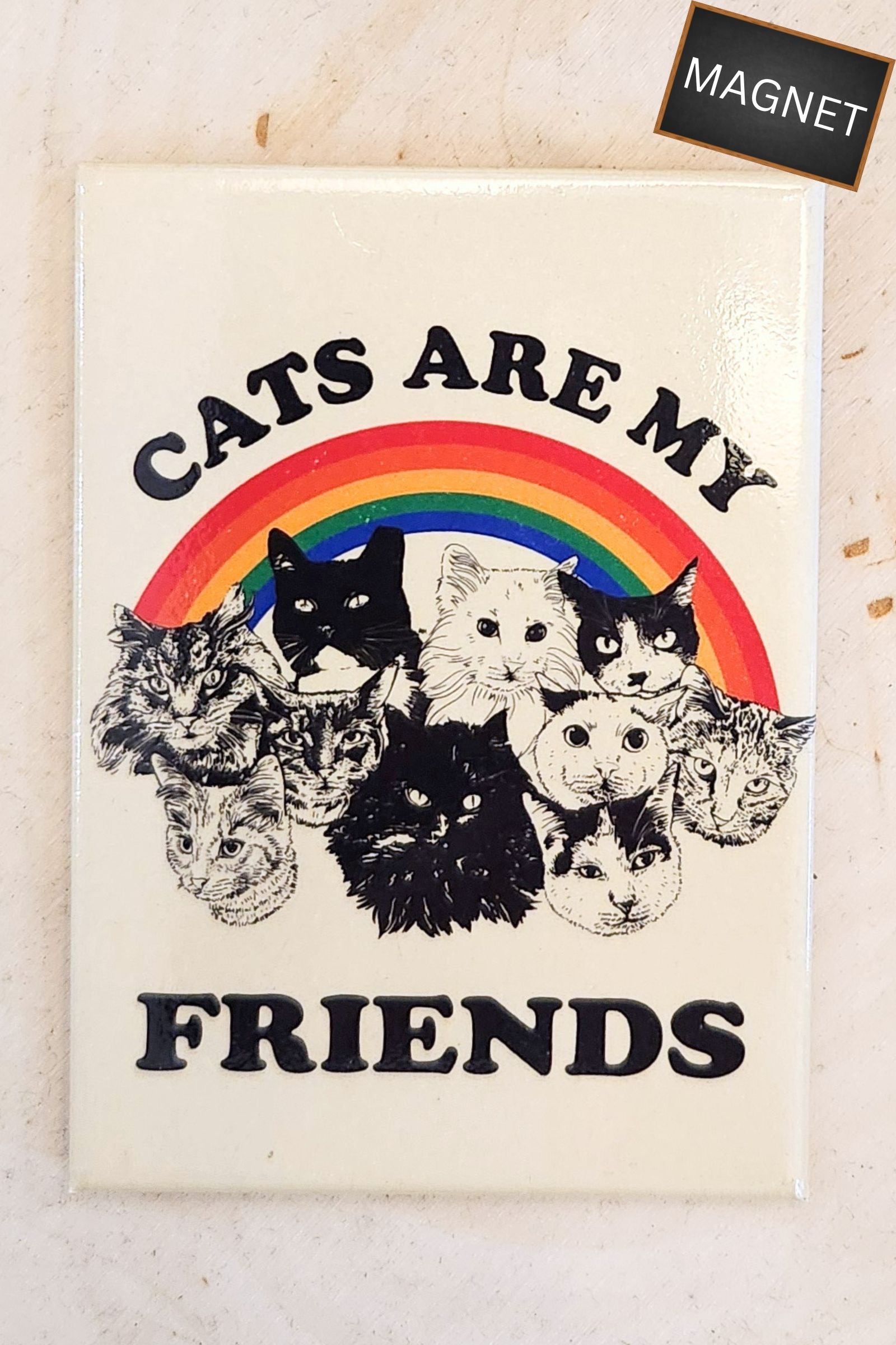 Cats are My Friends Magnet