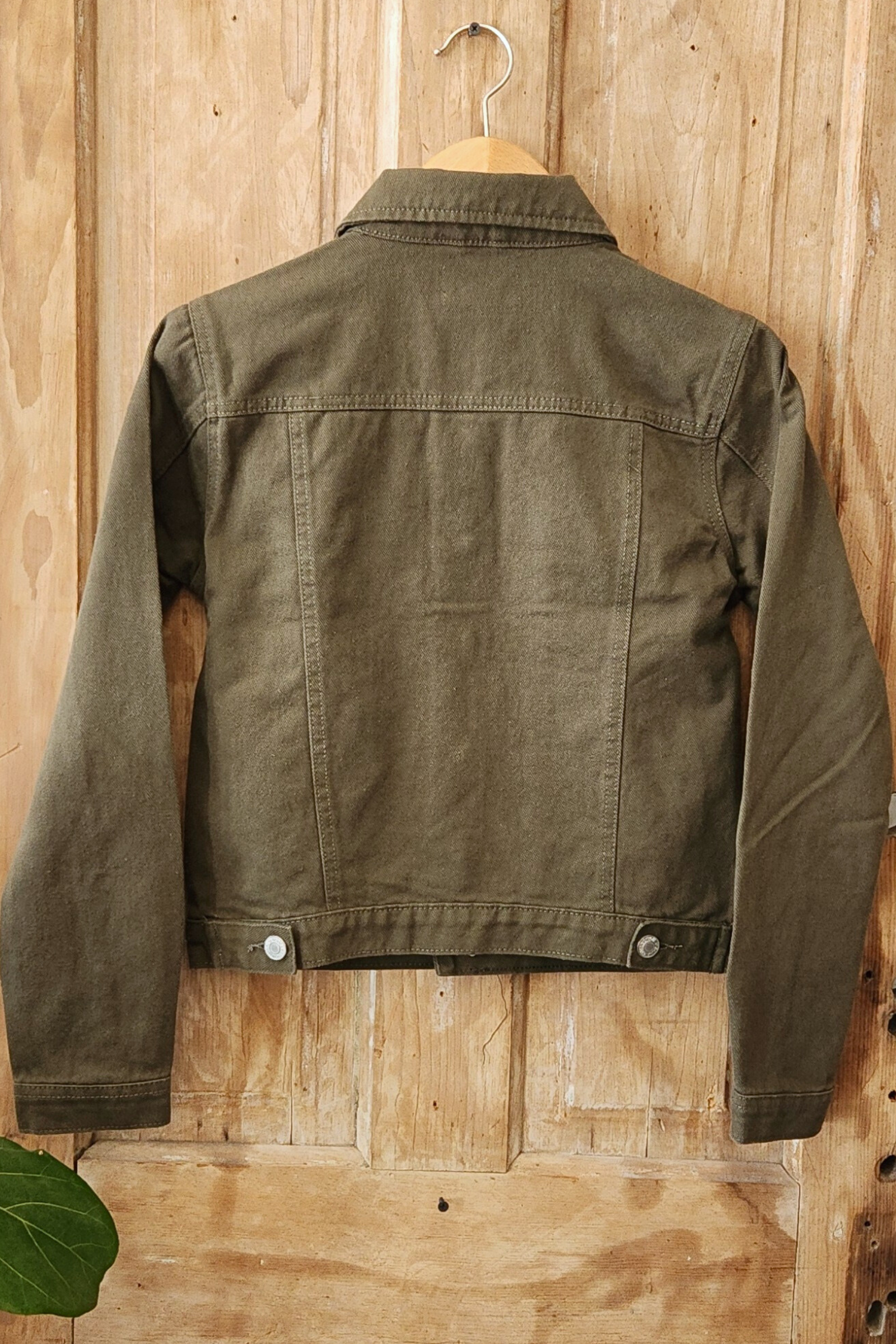 Classic Olive Denim Jacket