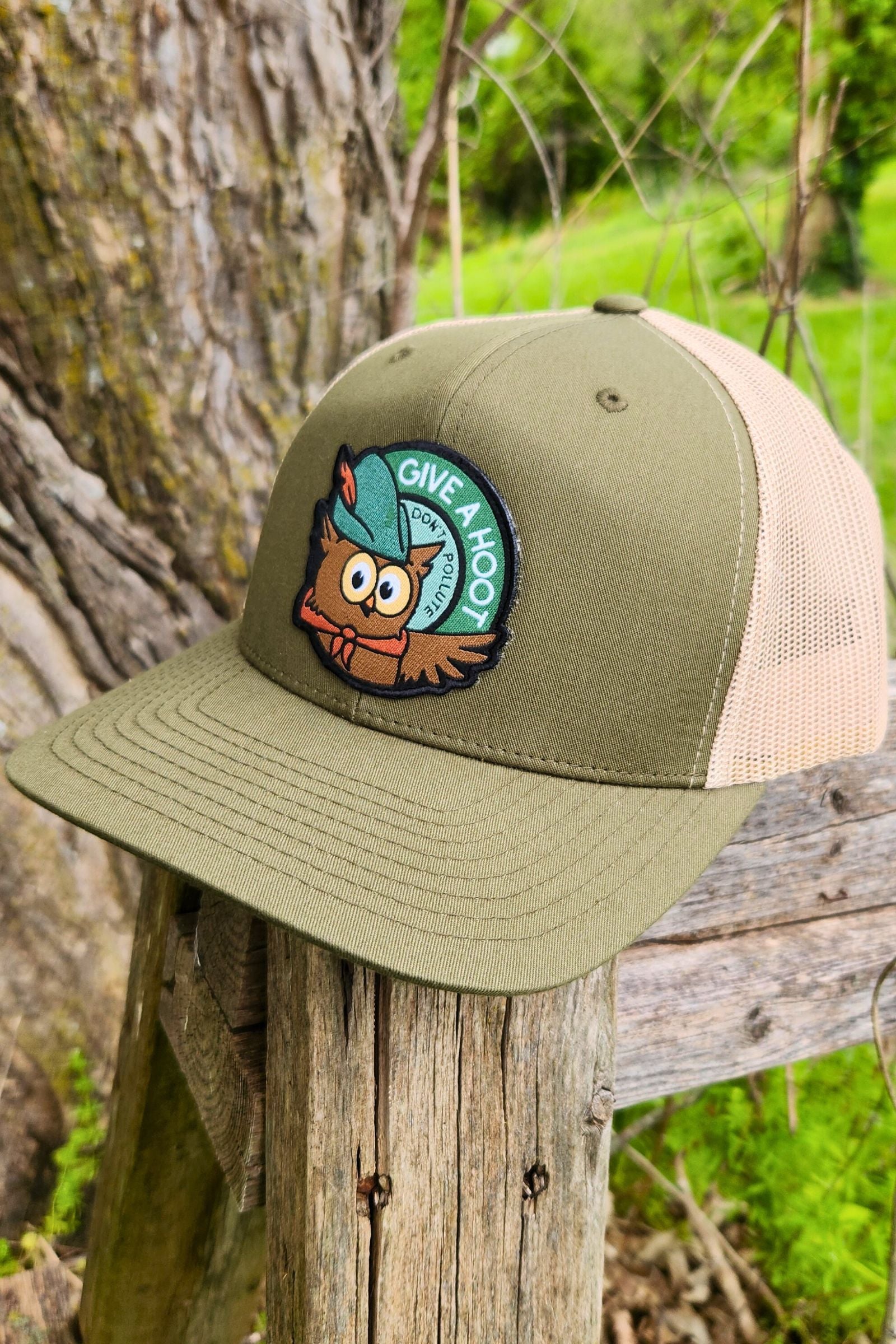 Give a Hoot Don't Pollute Trucker Hat