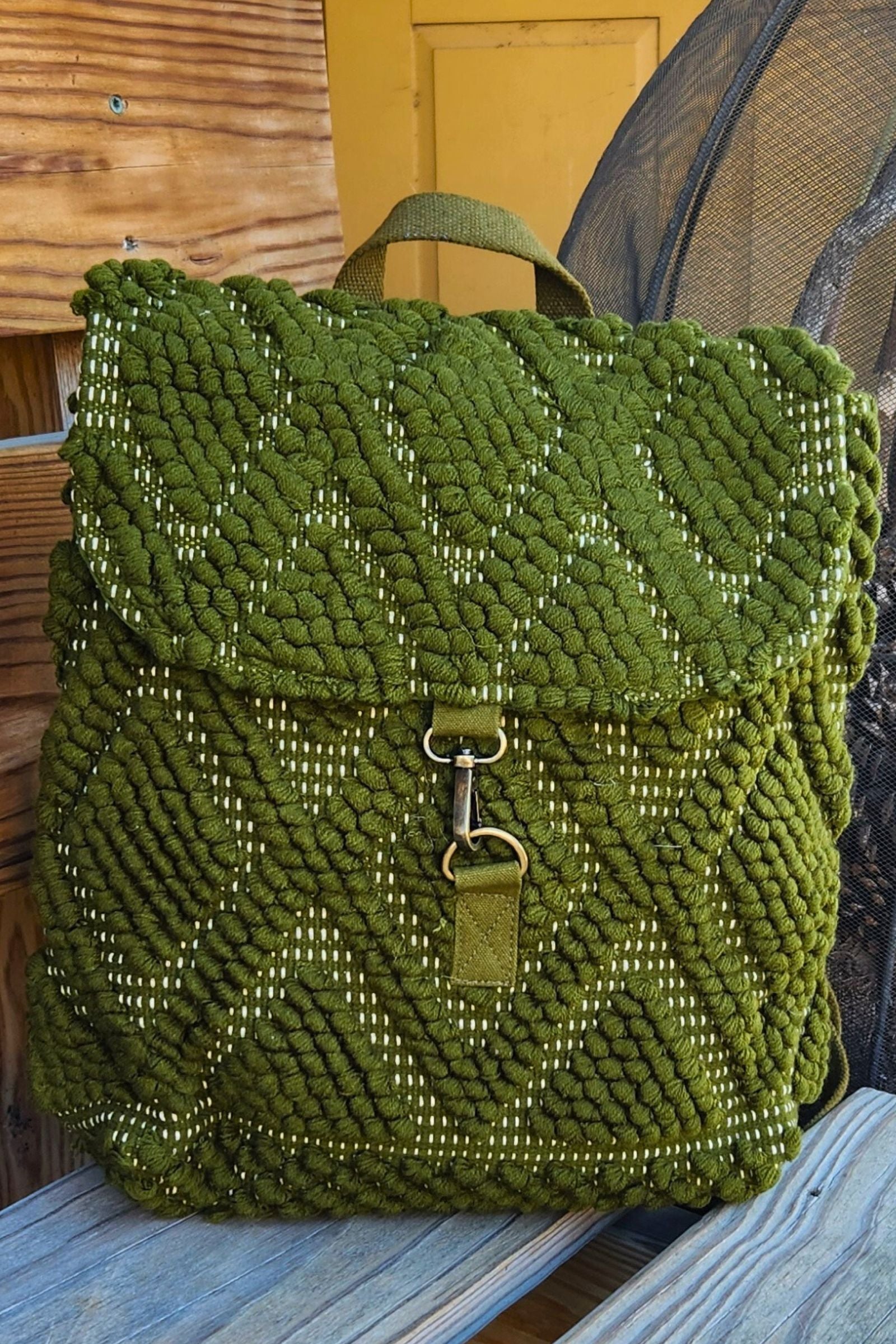 Olive Diamond Backpack