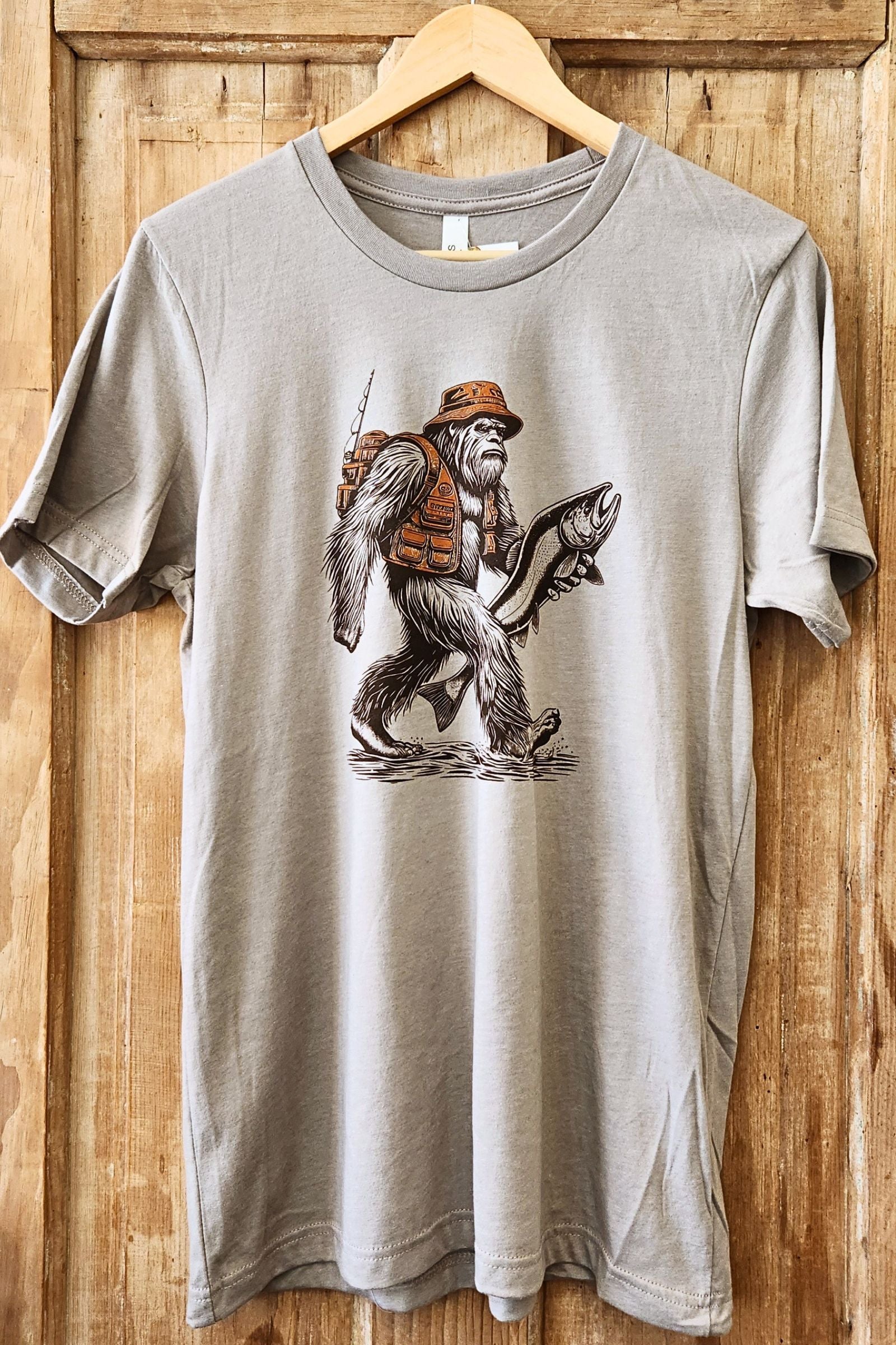 Fishing Sasquatch T Shirt