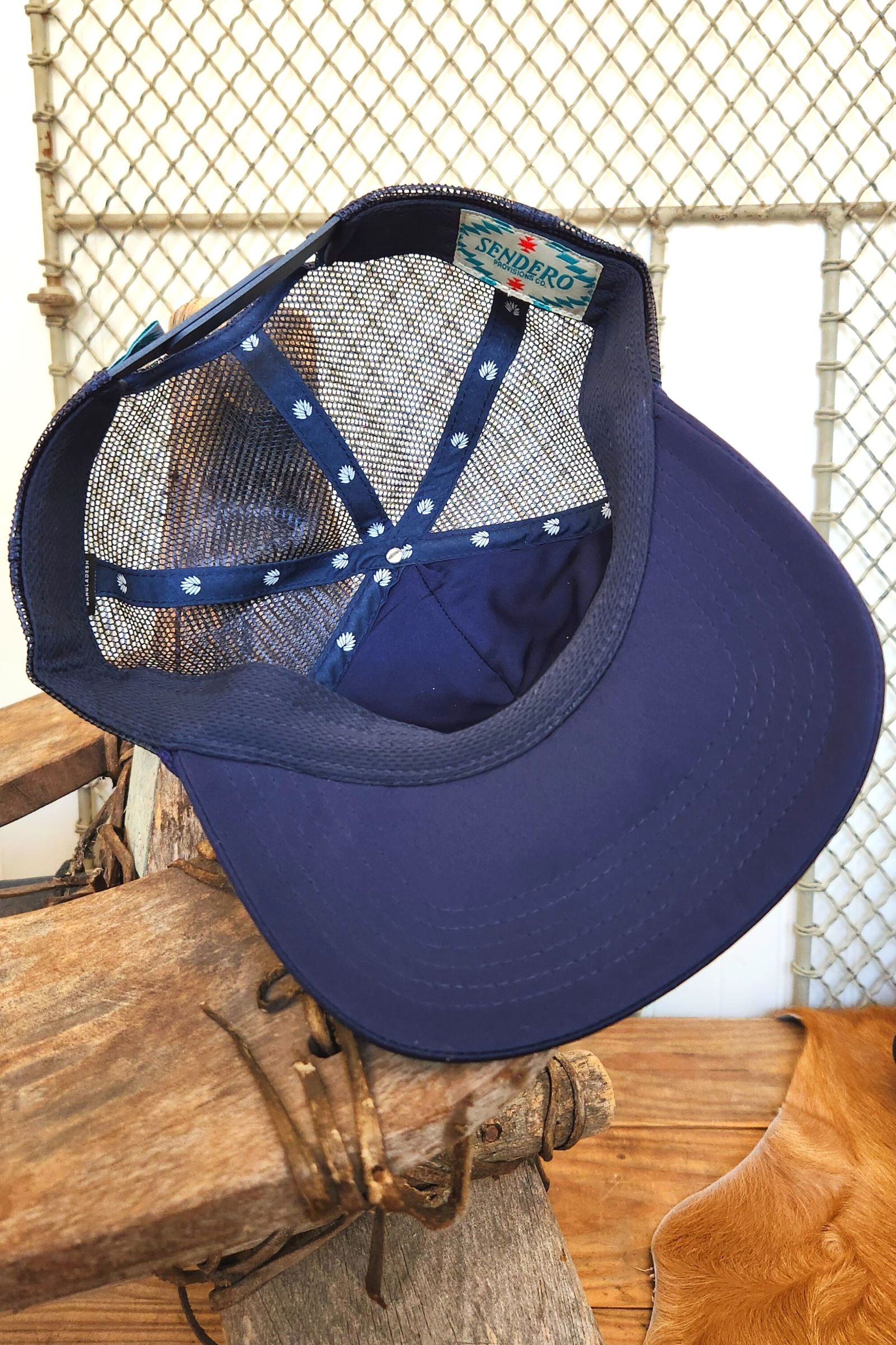 Cowboy Trucker Hat Navy