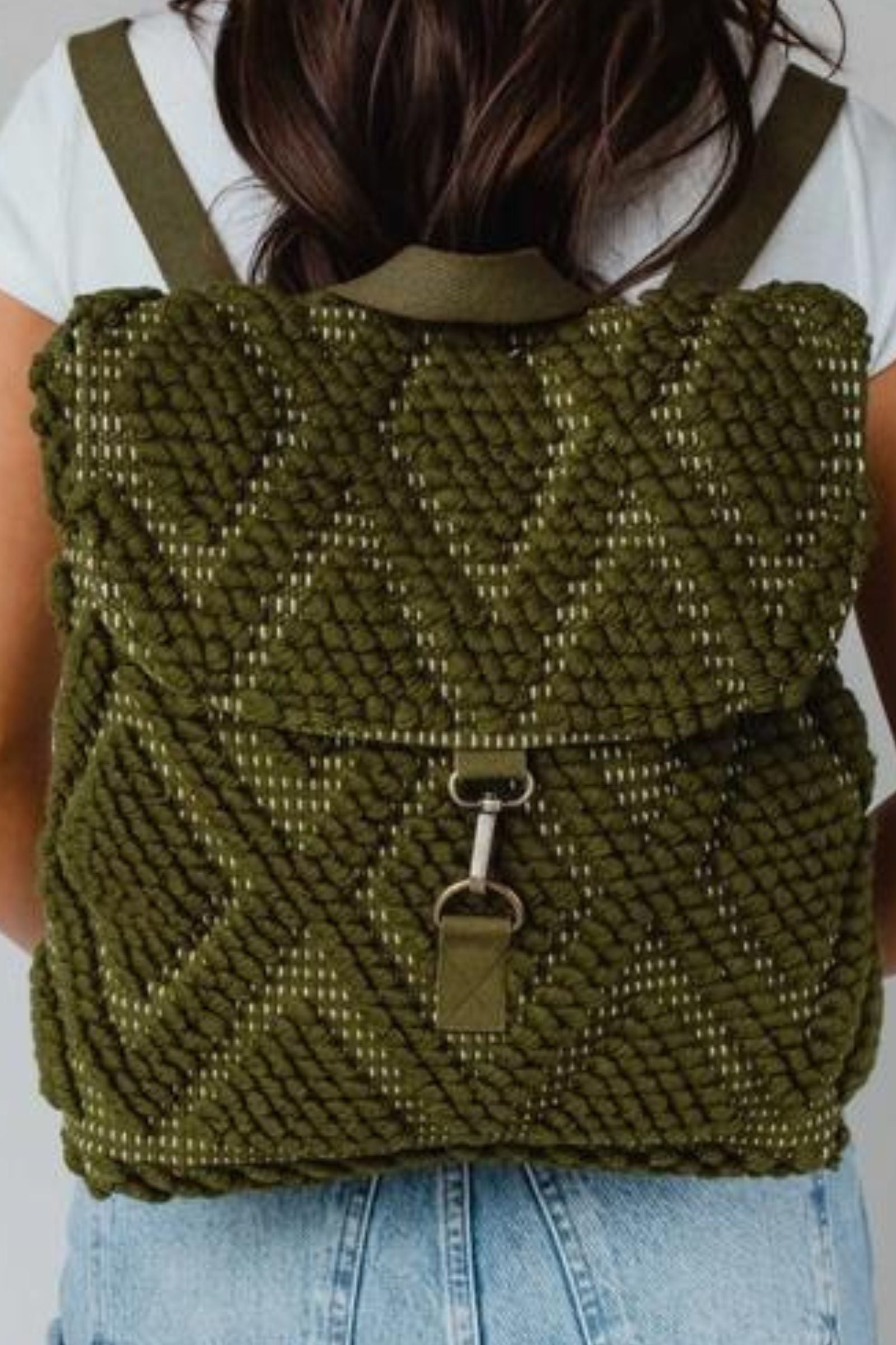 Olive Diamond Backpack