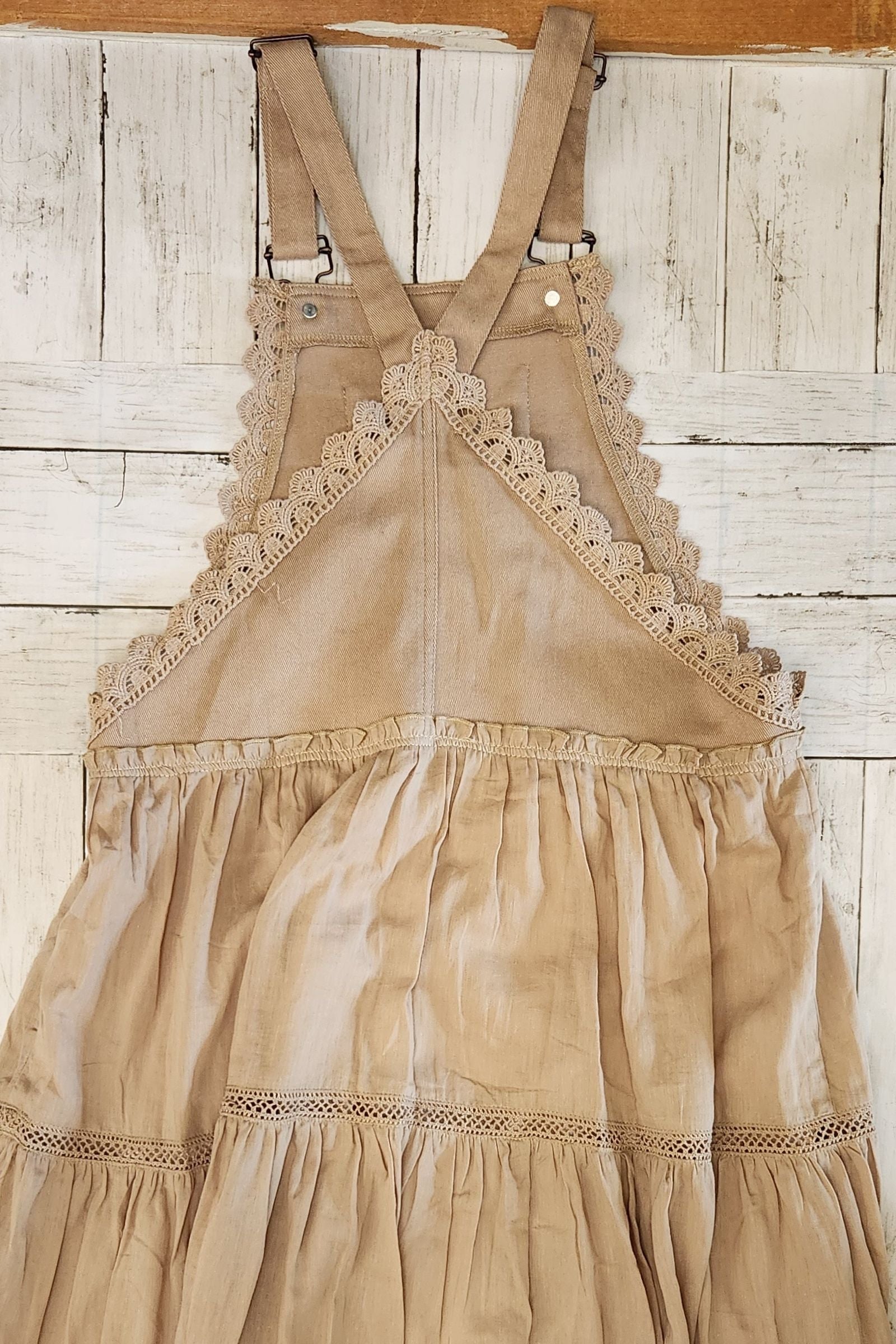 Khaki Overall Dress