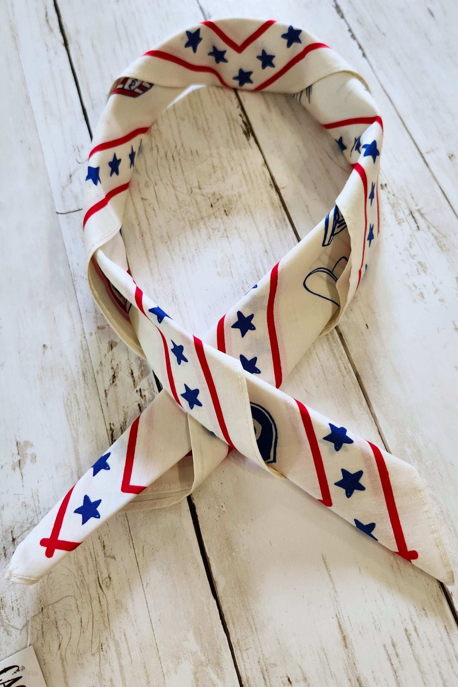 Americana Style Print Bandana
