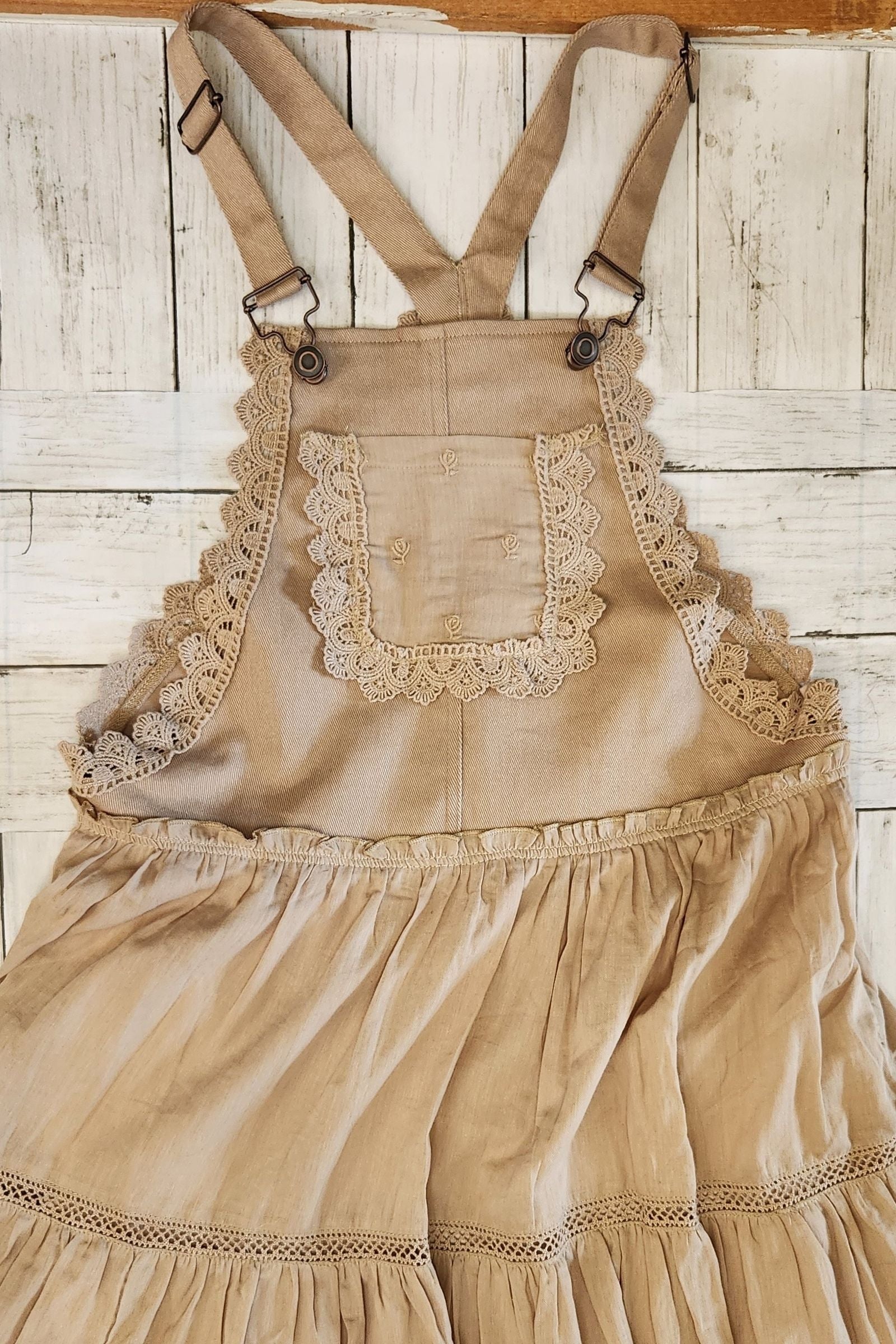 Khaki Overall Dress