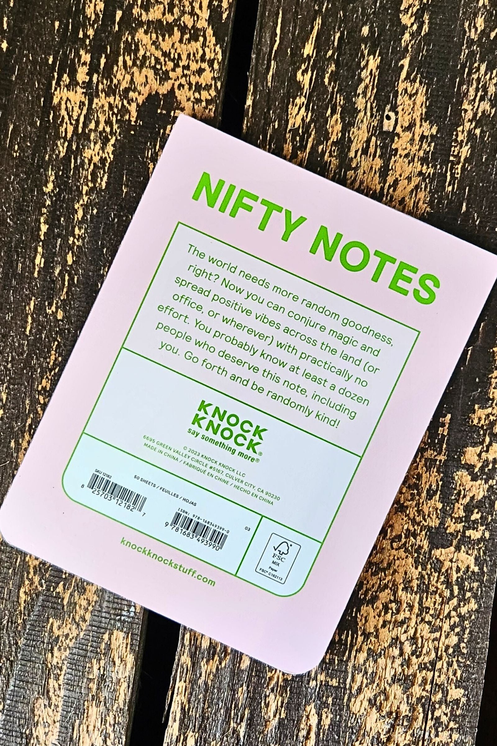 Random Note of Kindness Nifty Notepad