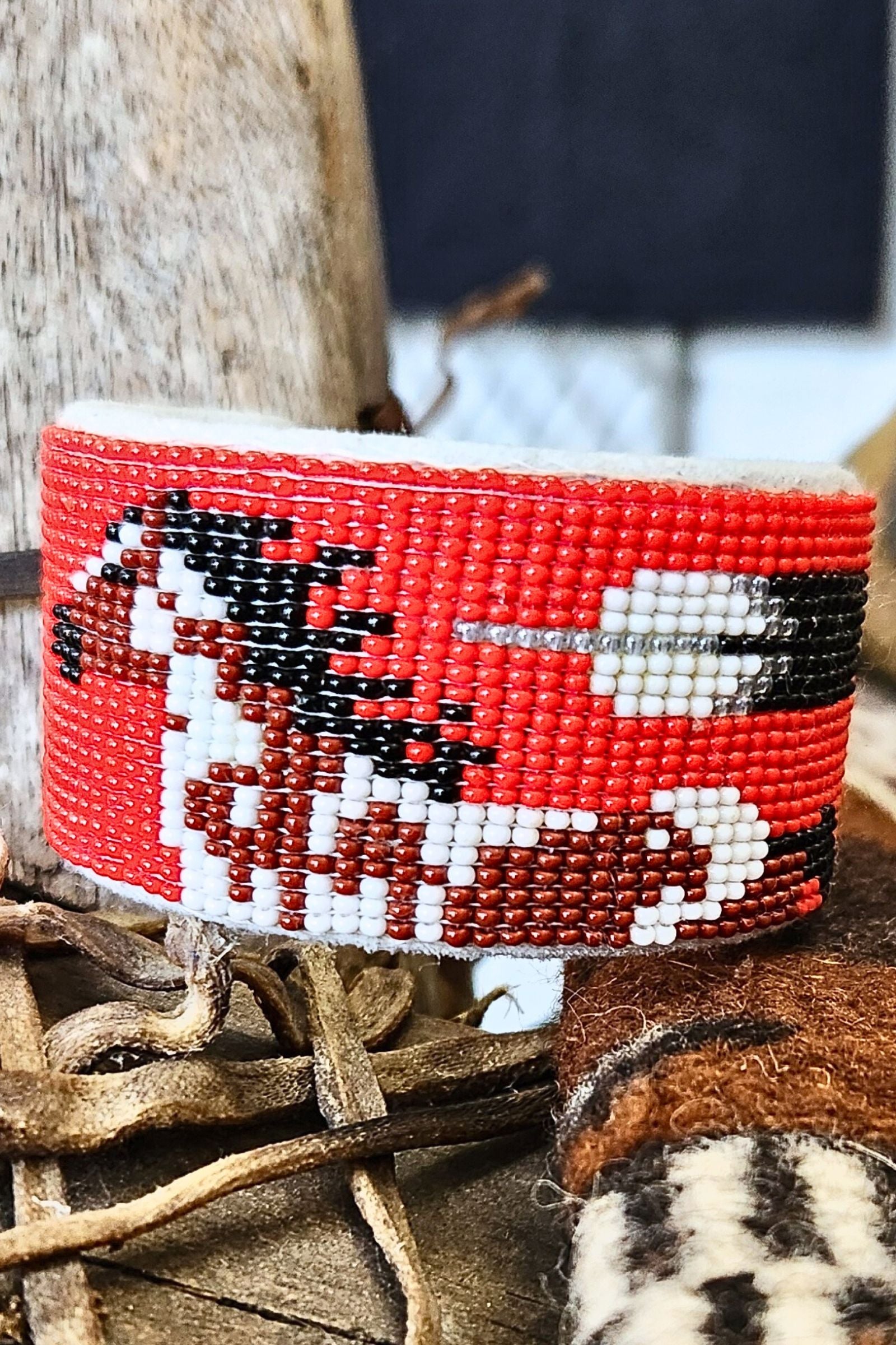 Beaded Horse Cuff