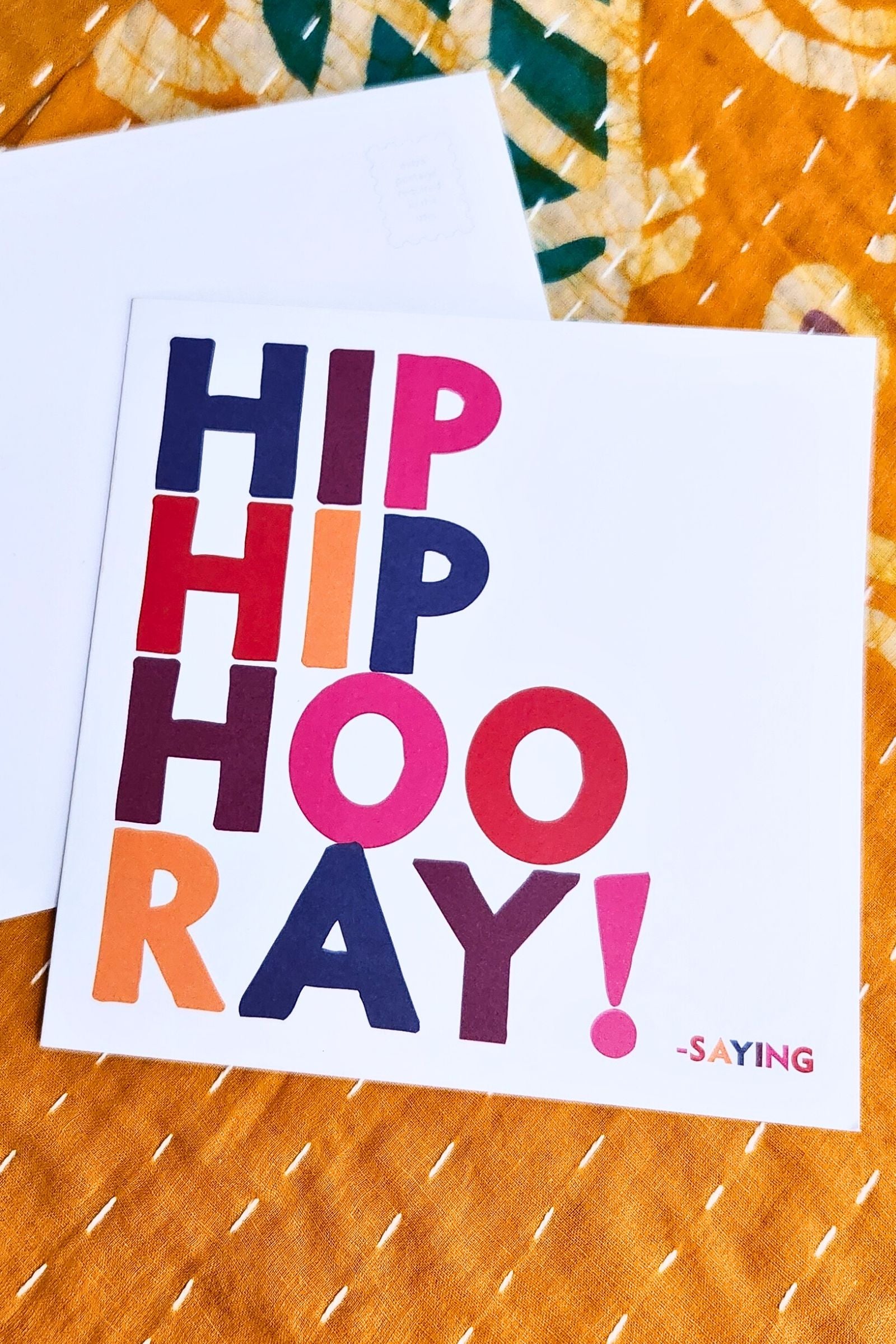 Hip Hip Hoo Ray Inspirational Card