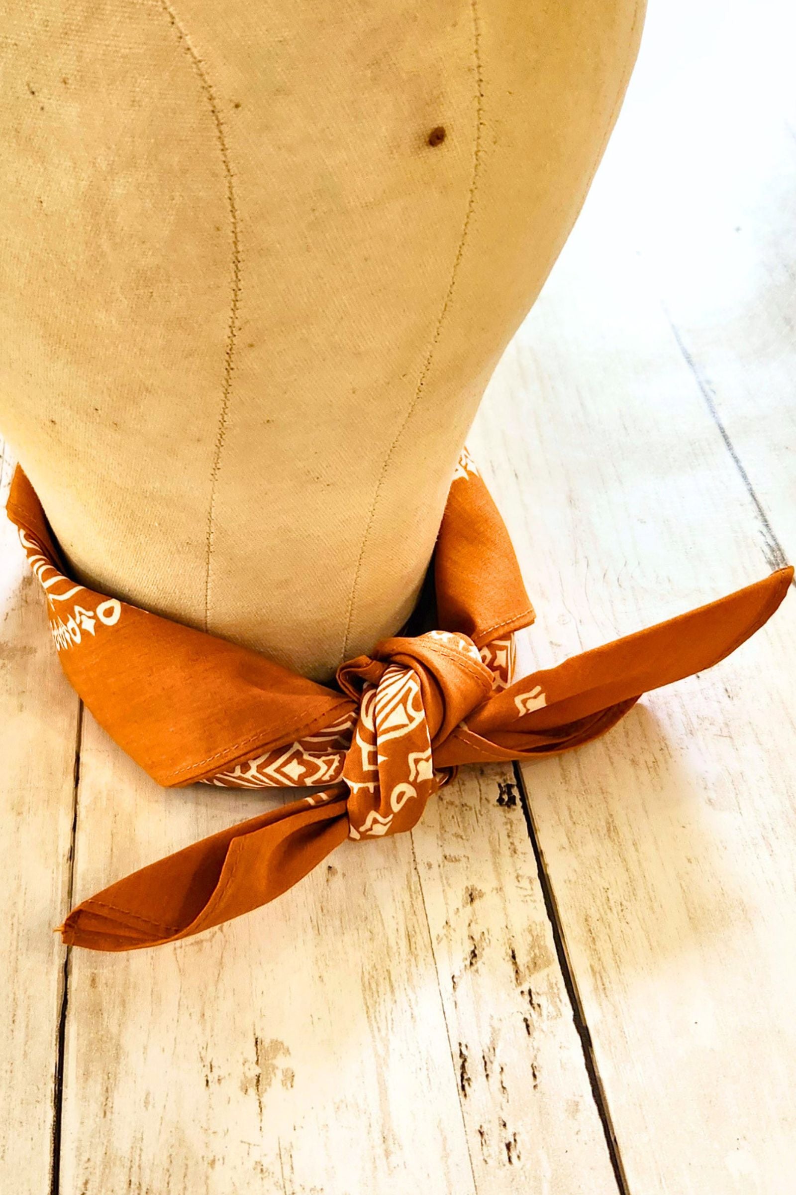 Honey Ginger Paisley Bandana