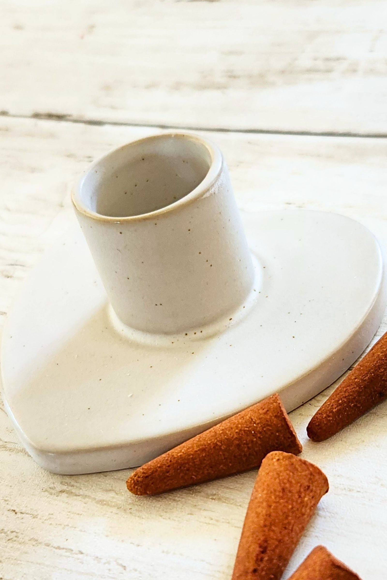 Ceramic Heart Incense Burner
