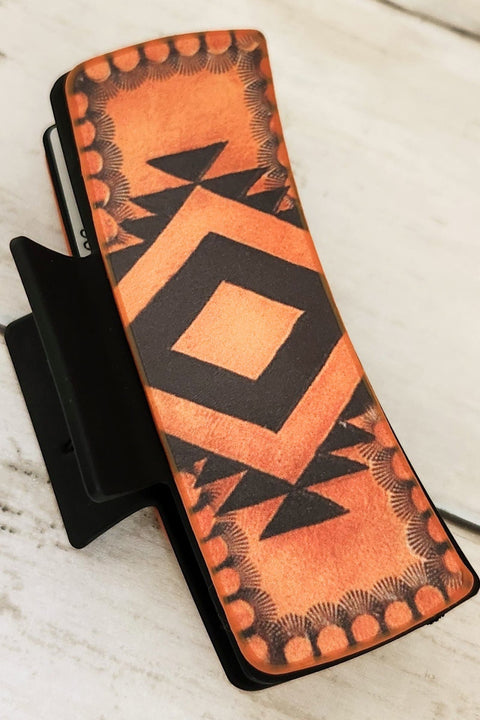 Aztec Sunset Hair Claw Clip