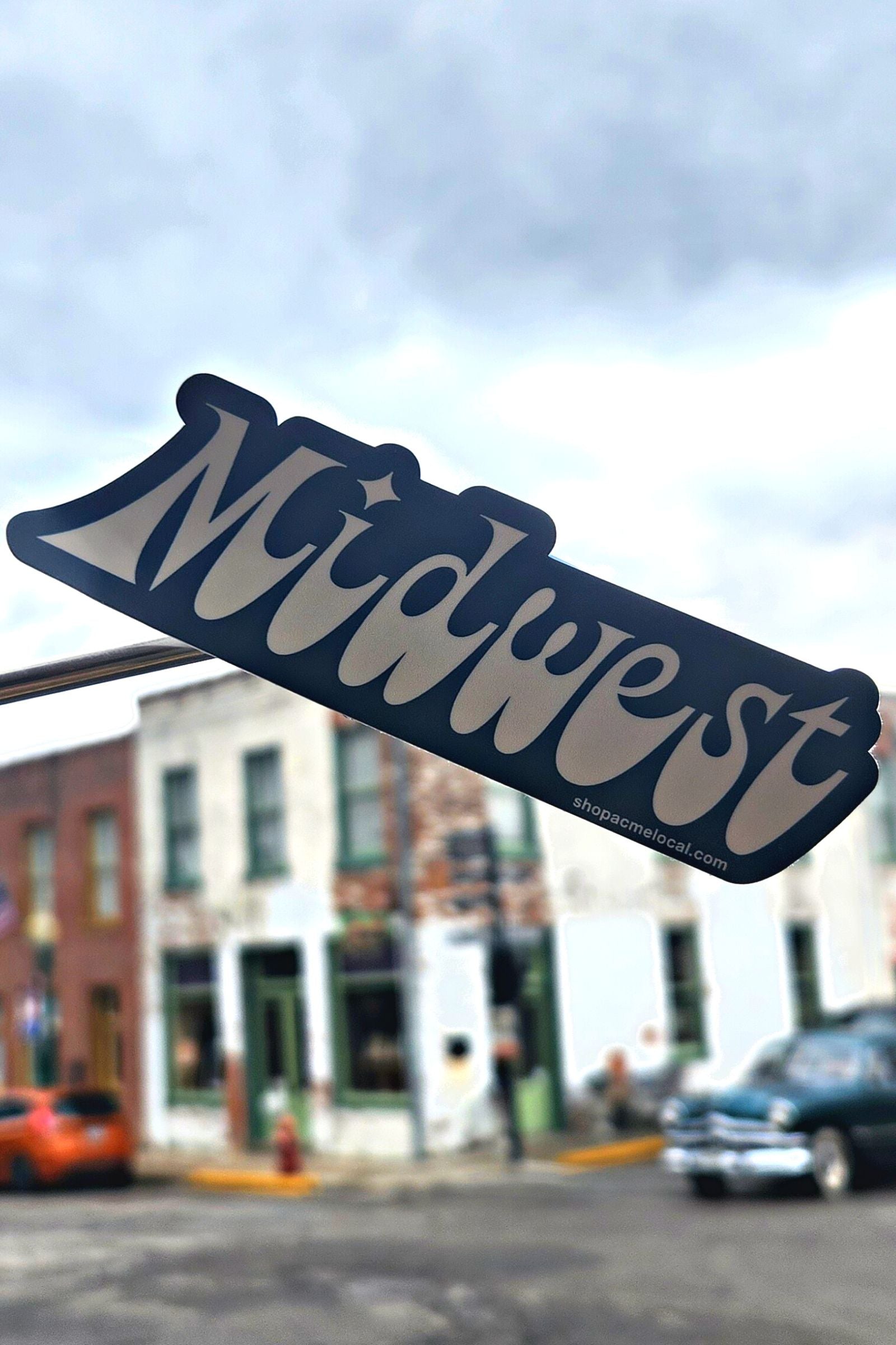 Midwest Funky Script Sticker