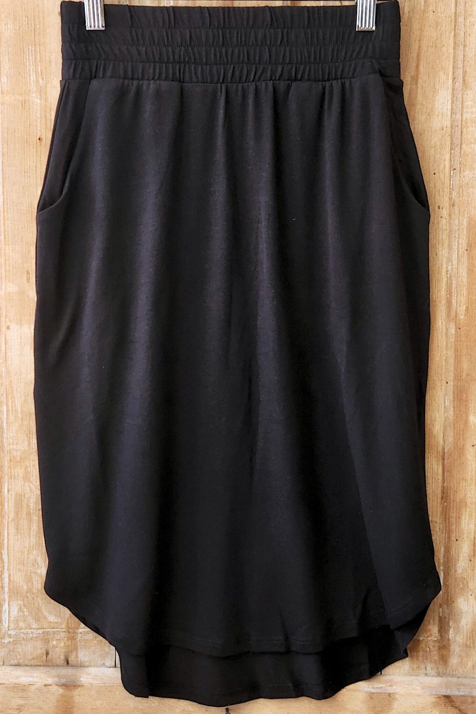 Black Tulip Hem Skirt