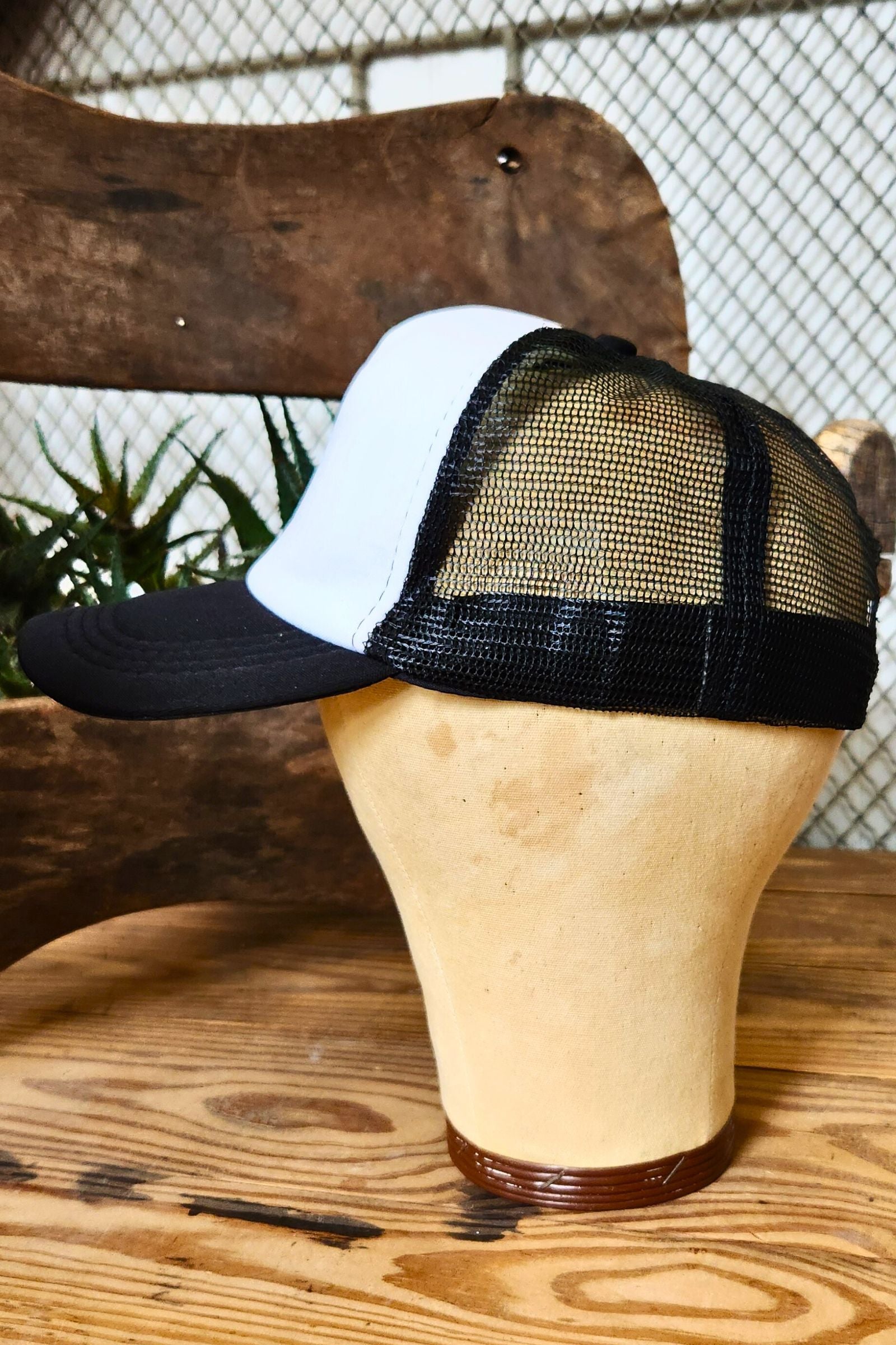 Blank Trucker Hat Black