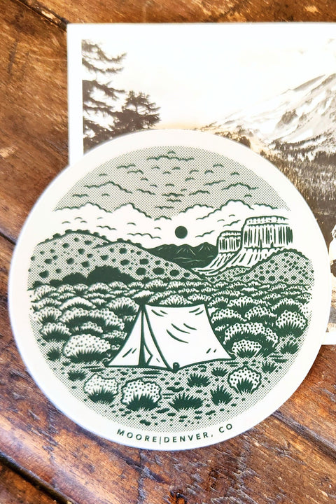 Desert Camper Sticker