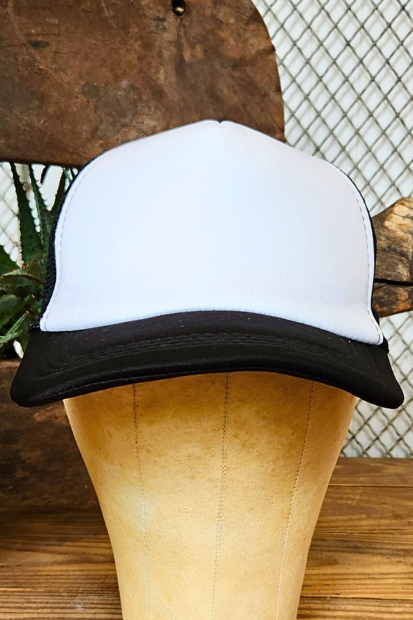 Blank Trucker Hat Black