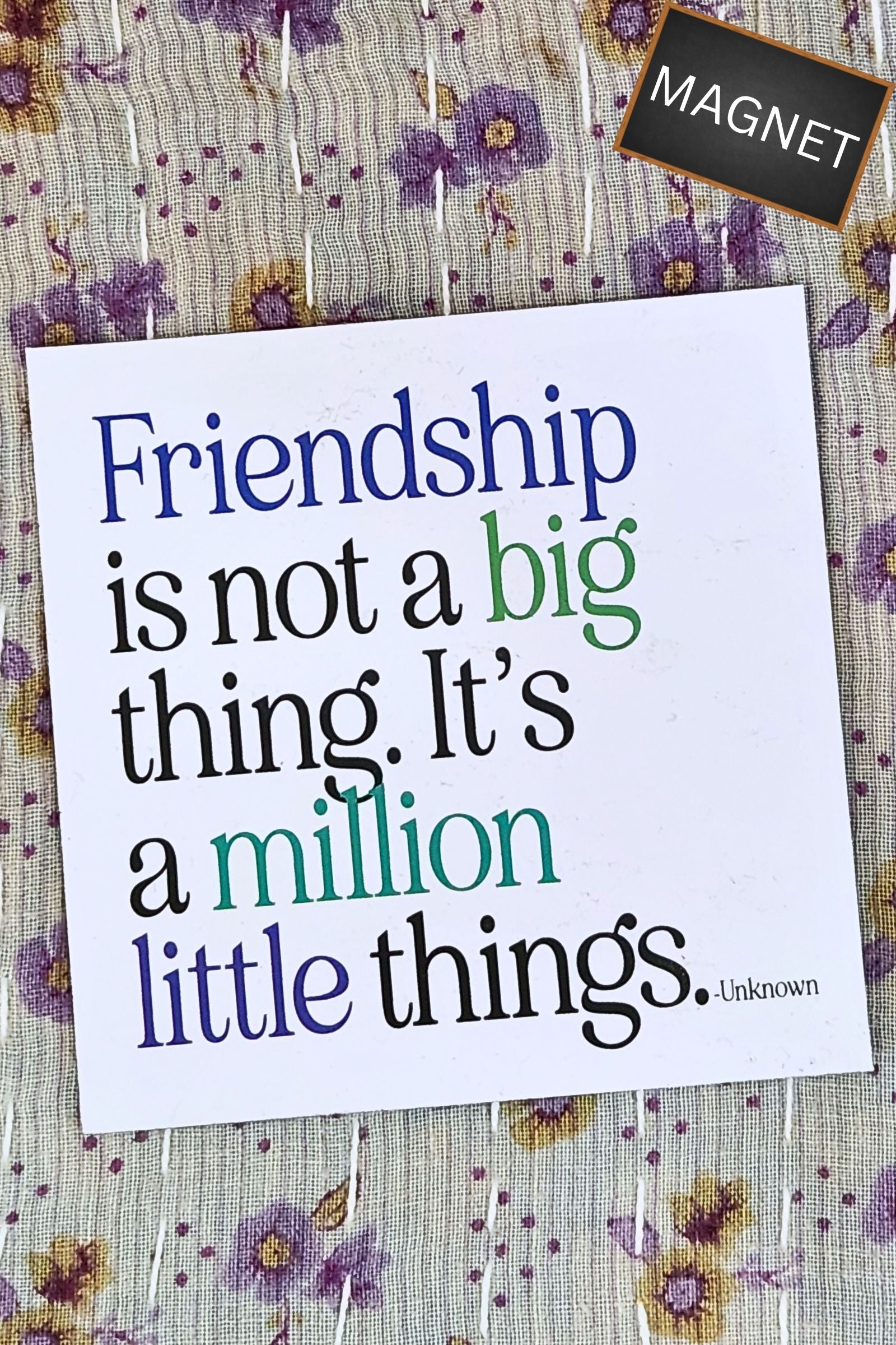 It's a Million Little Things Inspirational Magnet