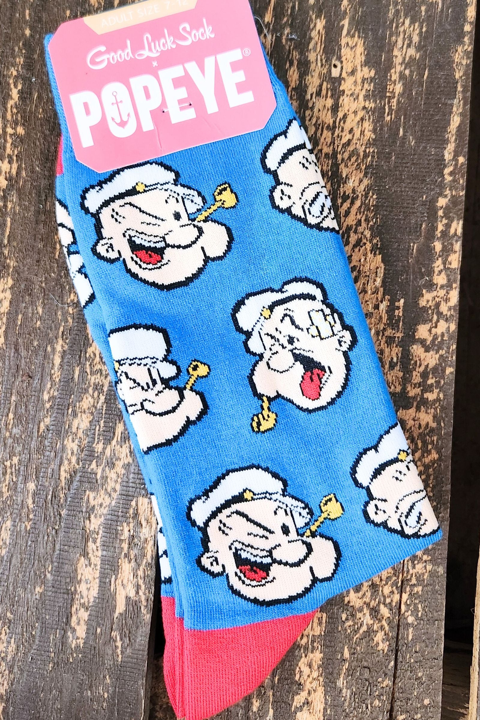 Popeye Faces Men's Crew Socks