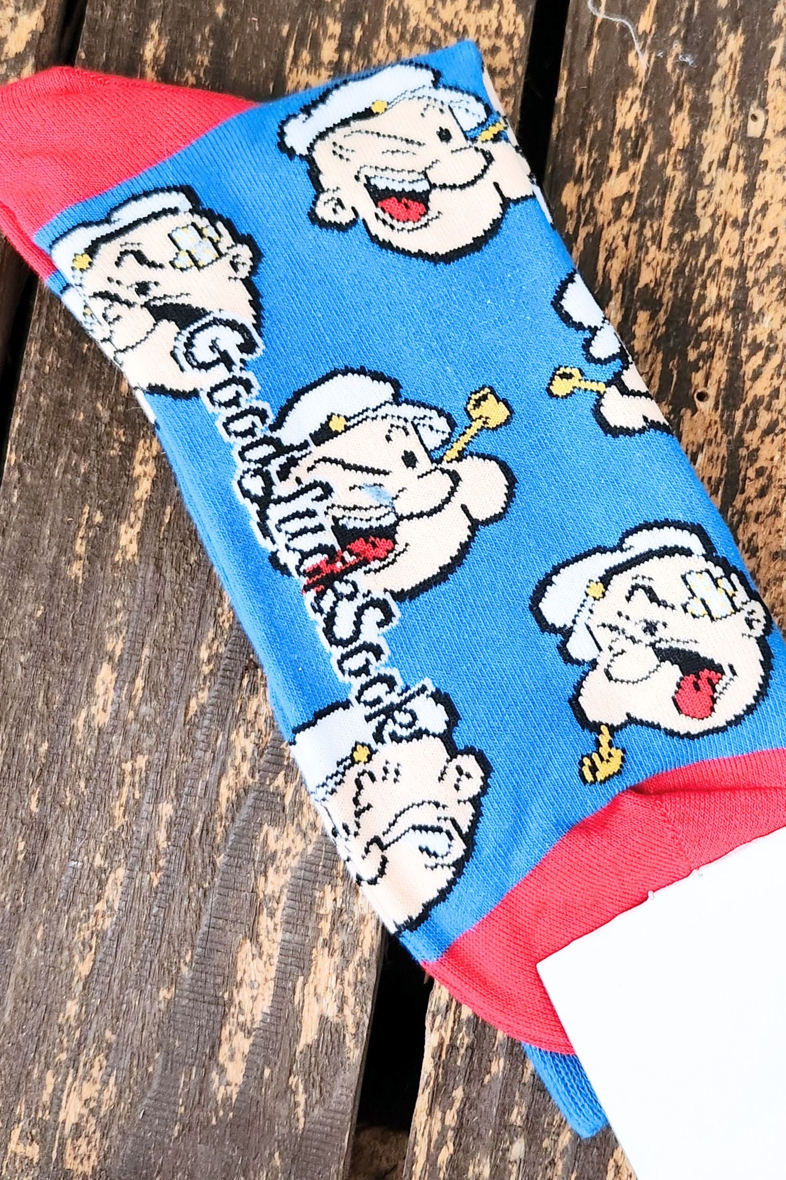 Popeye Faces Men's Crew Socks
