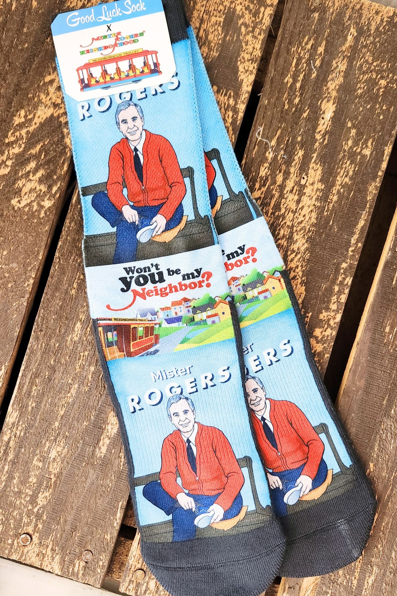 Won't You be my Neighbor Men's Crew Socks