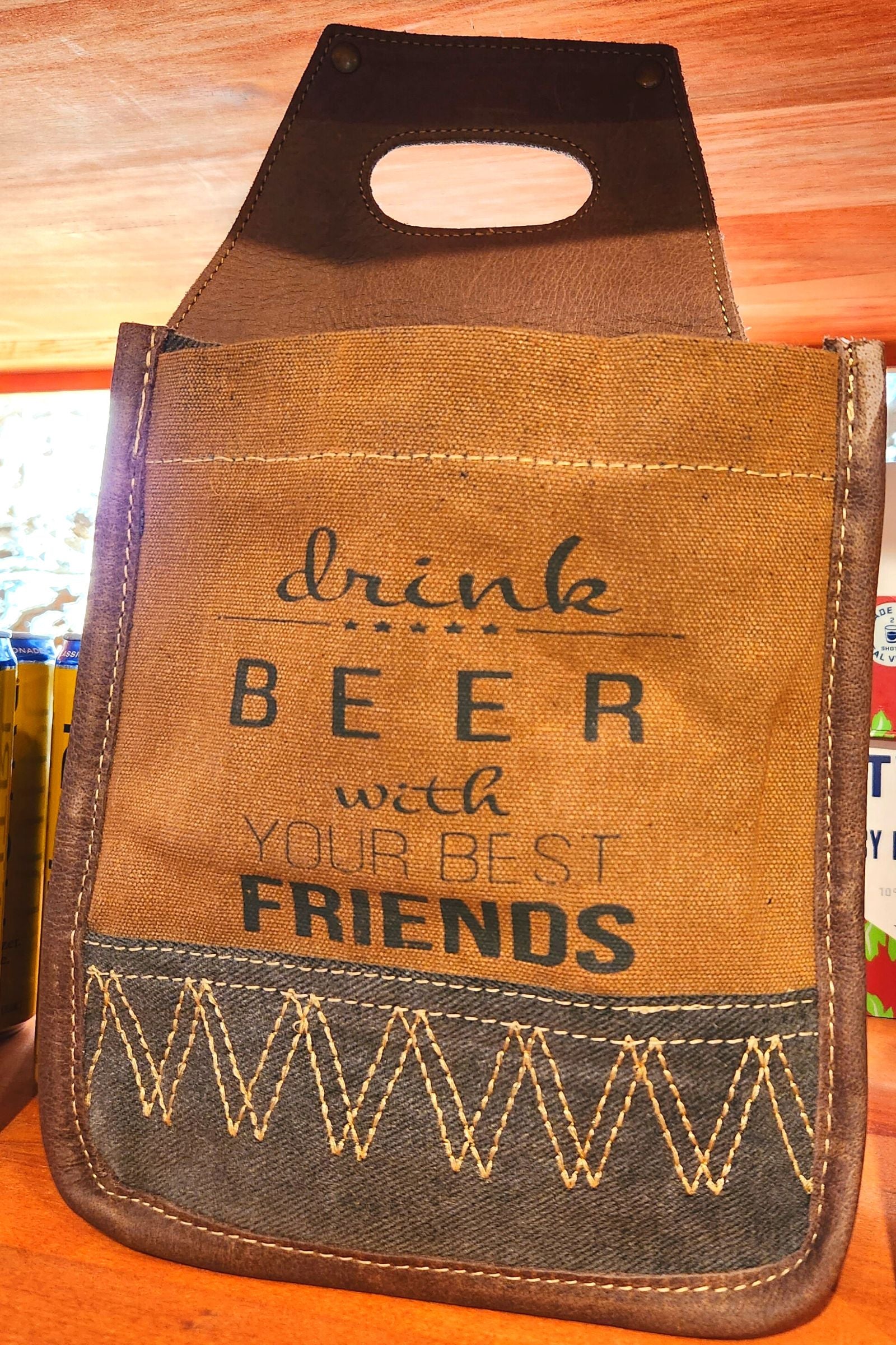 Drink Beer With Friends 6 Pack Drink Caddy