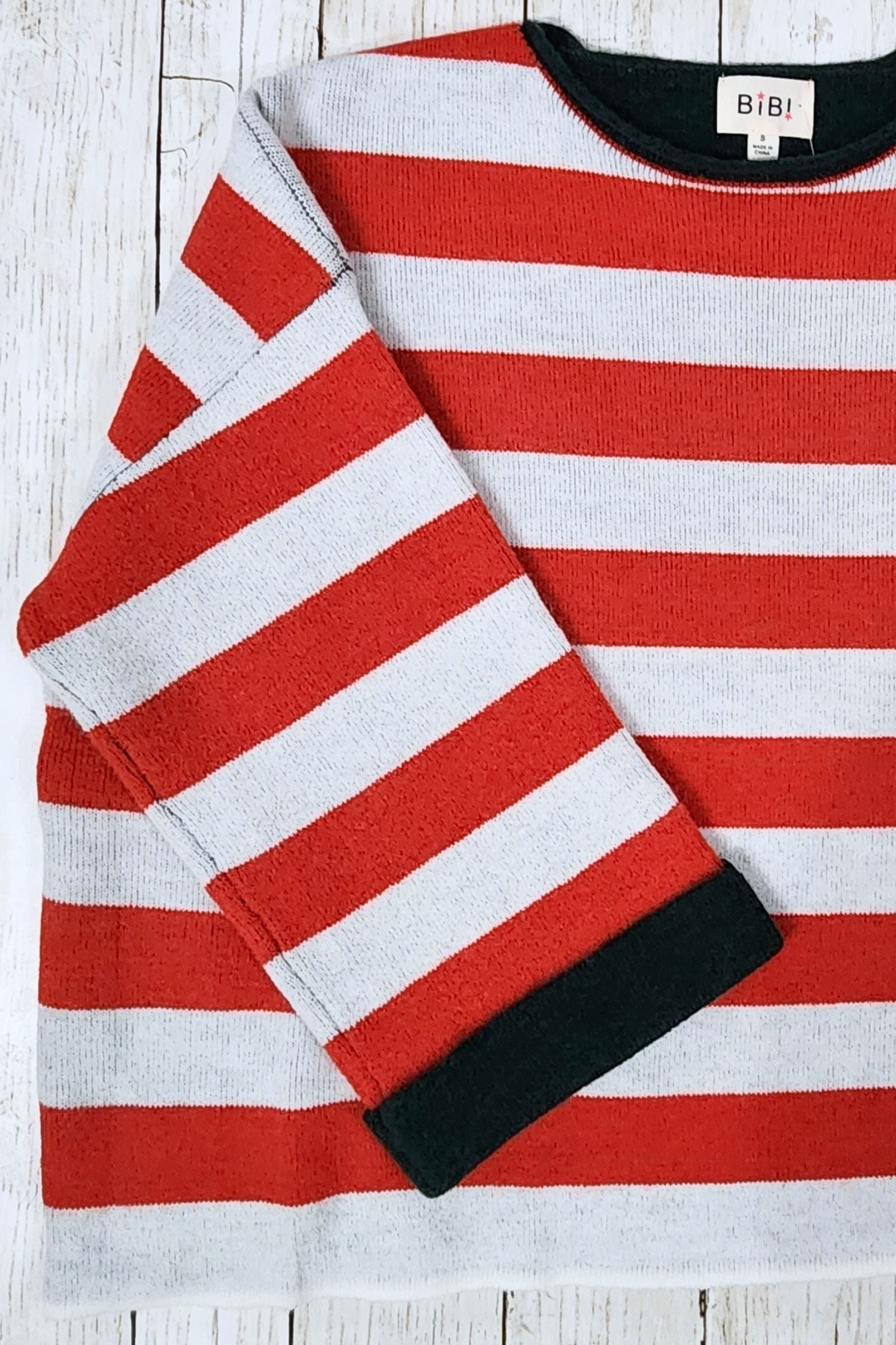 Candy Stripe Reversible Sweater
