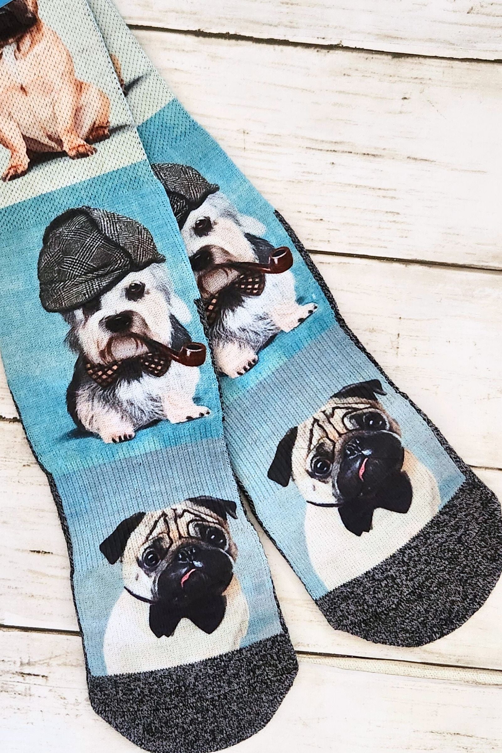 Dashing Dogs Men's Crew Socks