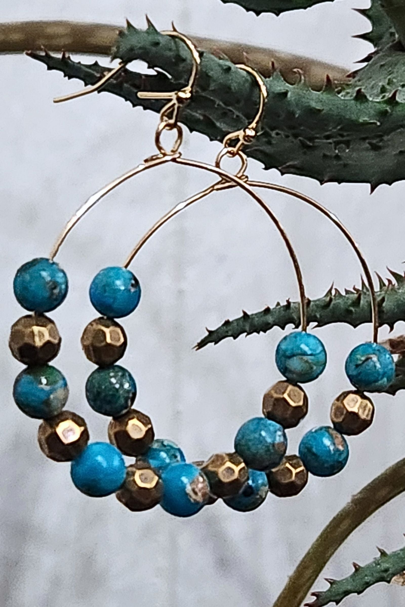 Kenzie Beaded Hoop Earrings