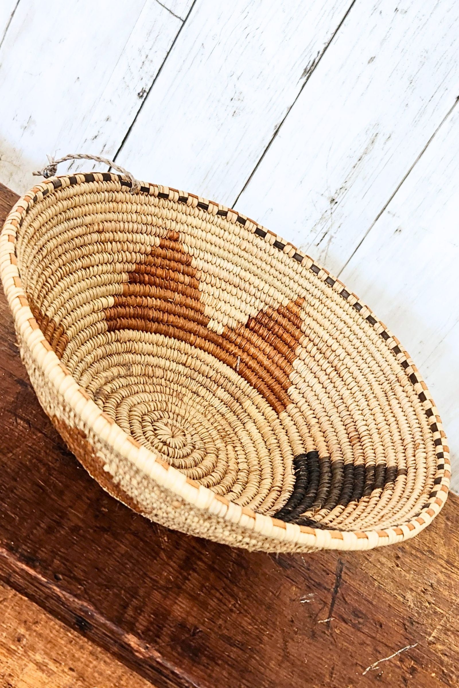 Handcrafted Coiled Basket