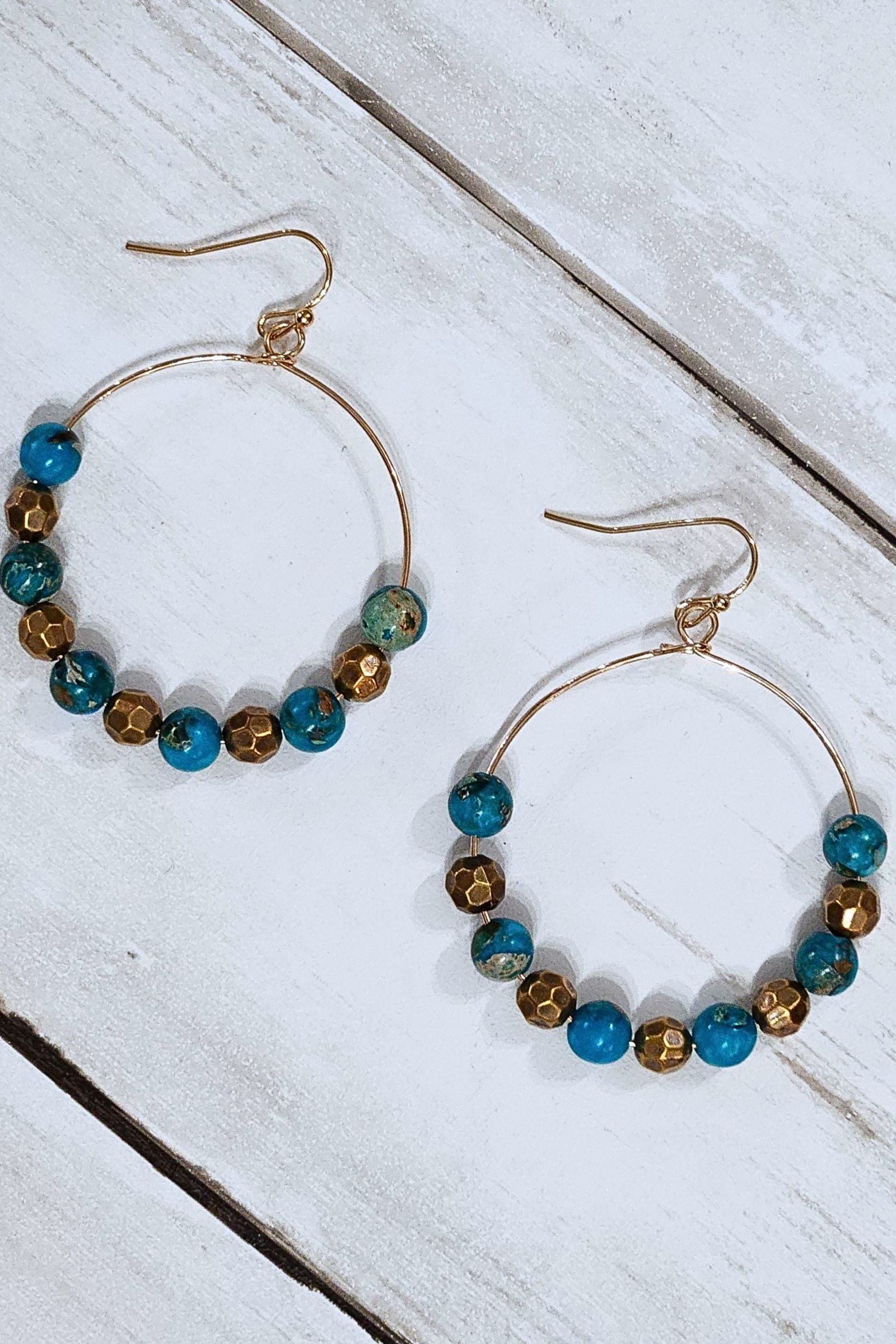 Kenzie Beaded Hoop Earrings
